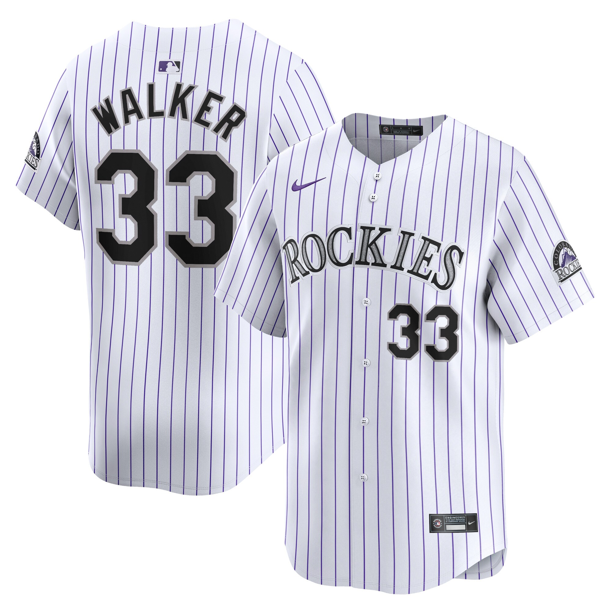 Larry Walker Colorado Rockies  Home Limited Player Jersey - White