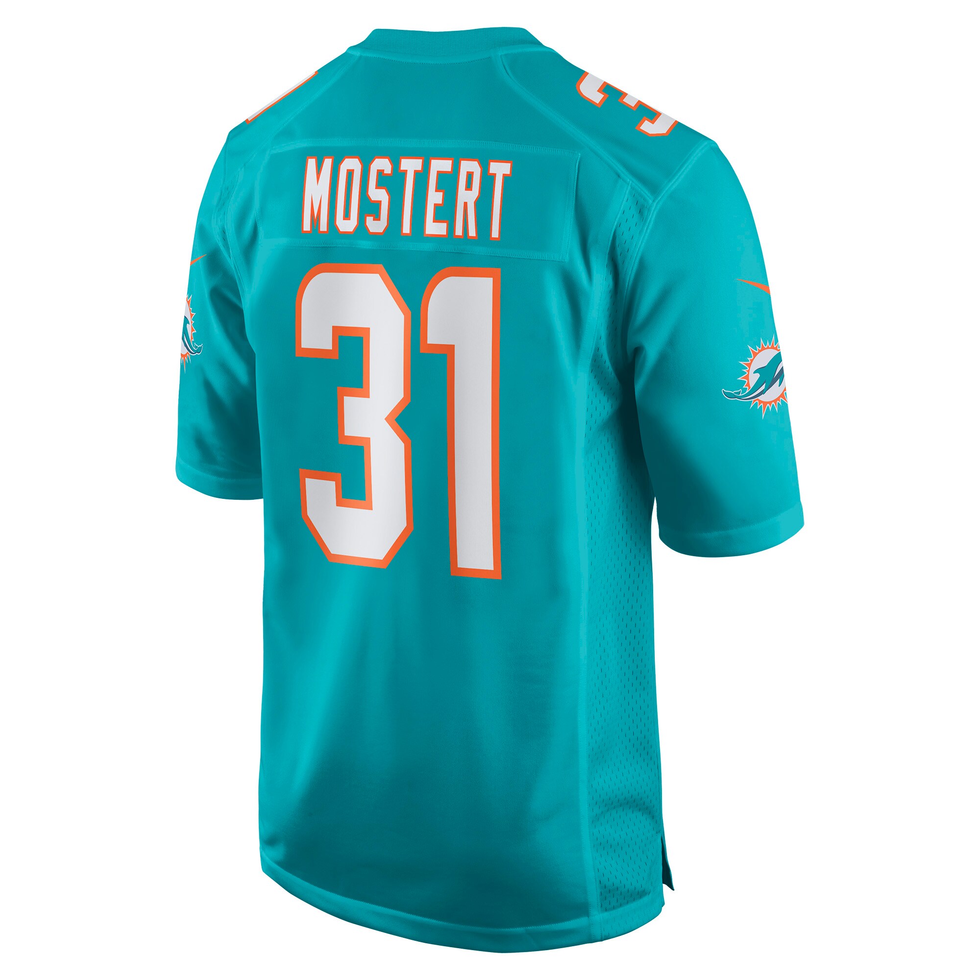 Raheem Mostert Miami Dolphins  Game Jersey - Aqua