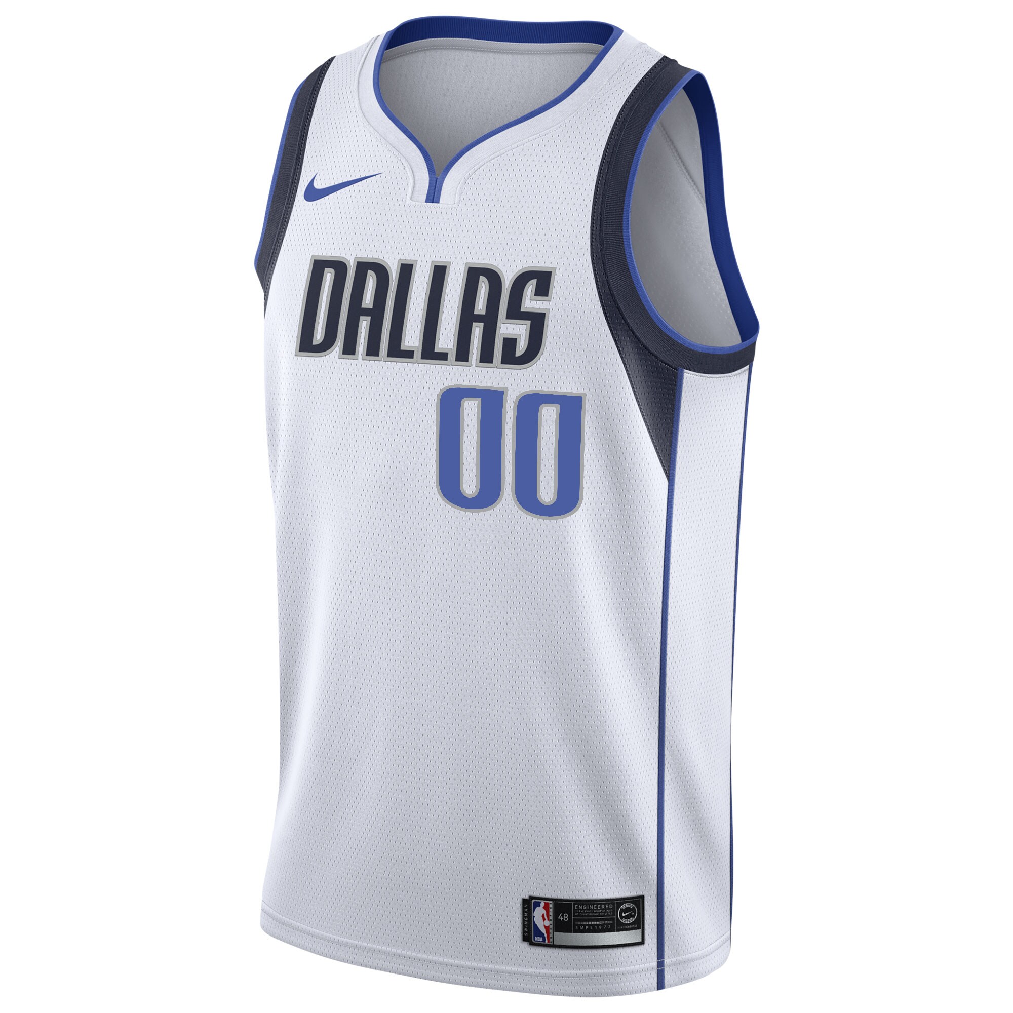 Dallas Mavericks 2020\/21 Swingman Custom Jersey - Association Edition - White