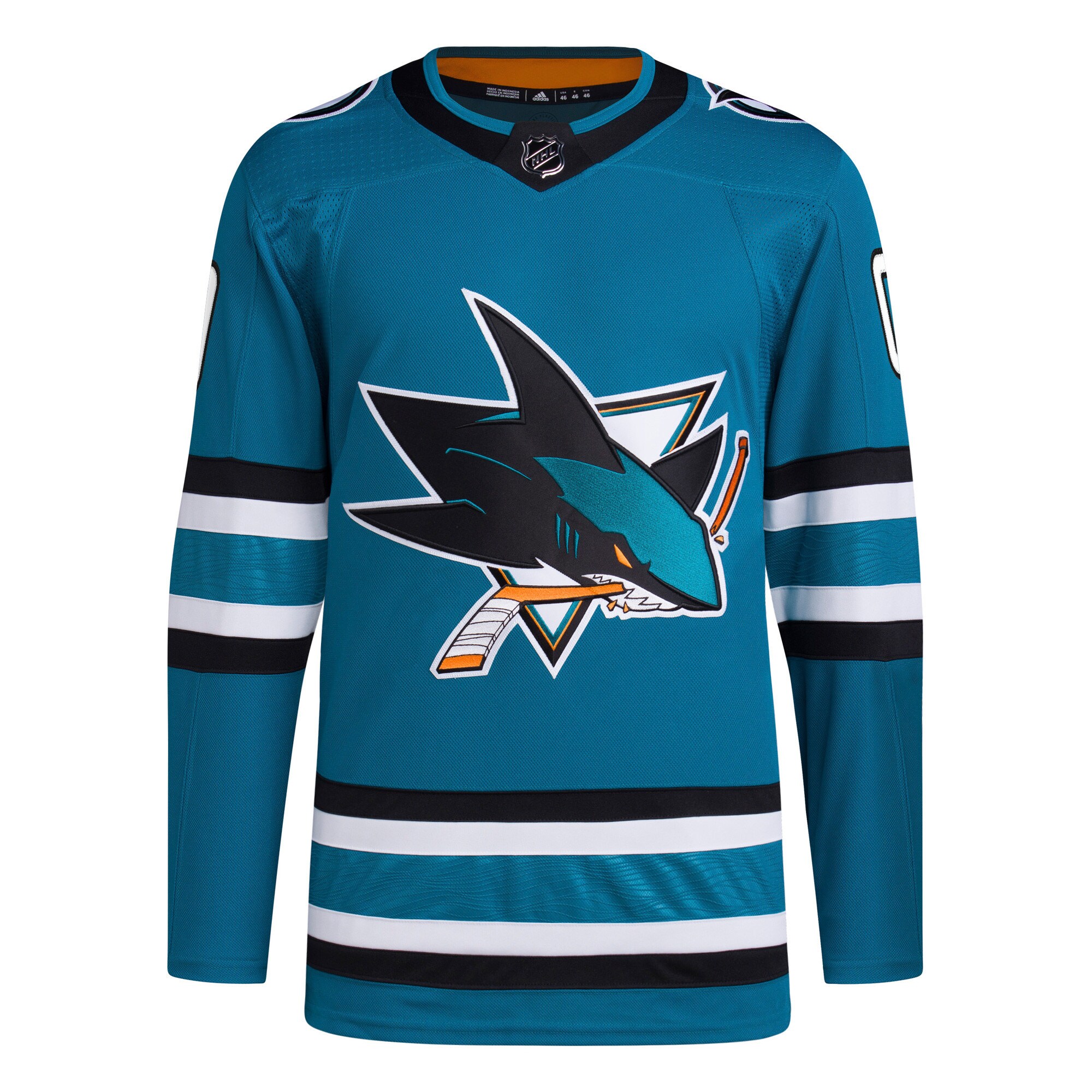 San Jose Sharks adidas Home Primegreen Authentic Custom Jersey - Teal