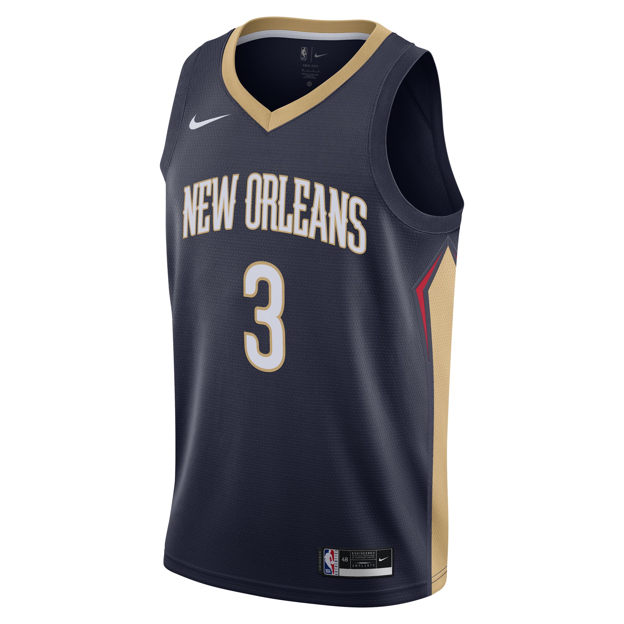 C.J. McCollum New Orleans Pelicans Swingman Jersey - Icon Edition - Navy