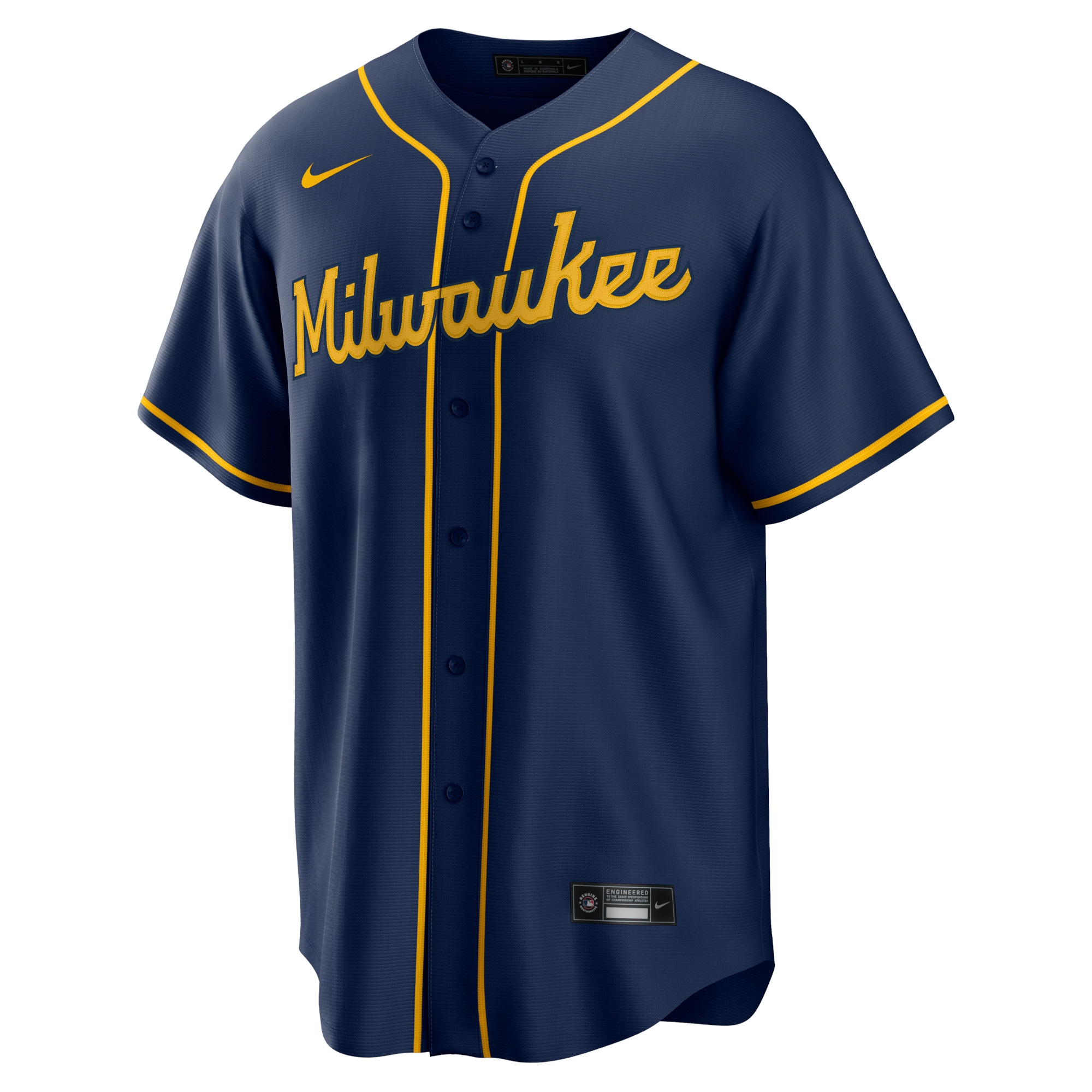 Christian Yelich Milwaukee Brewers Alternate Replica Player Jersey - Navy