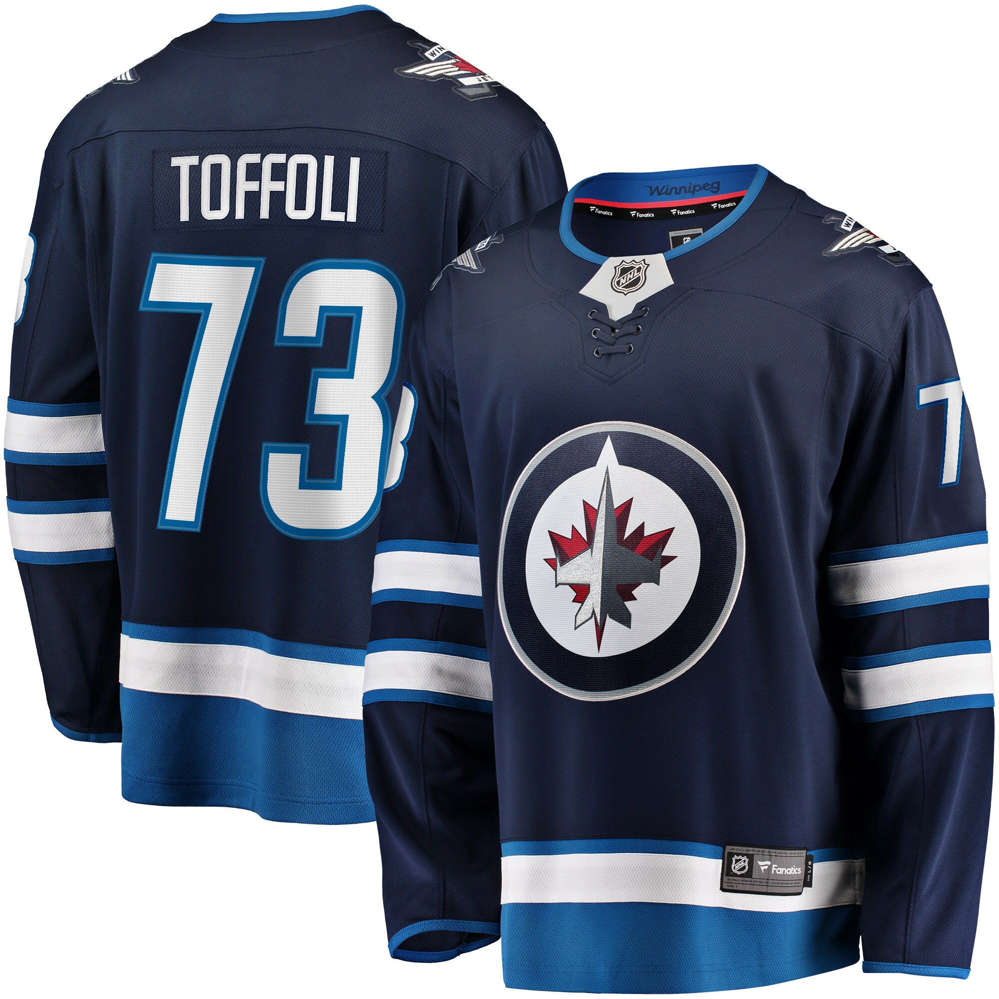 Tyler Toffoli Winnipeg Jets Fanatics Home PremierBreakaway Player Jersey - Blue