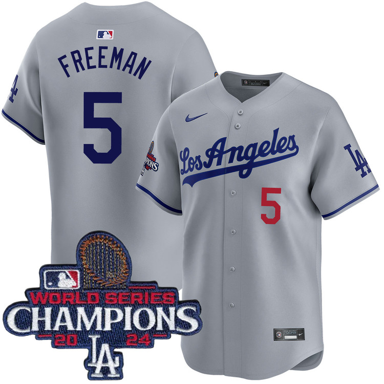 Freddie Freeman Los Angeles Dodgers Road Limited World Series Champions Jersey