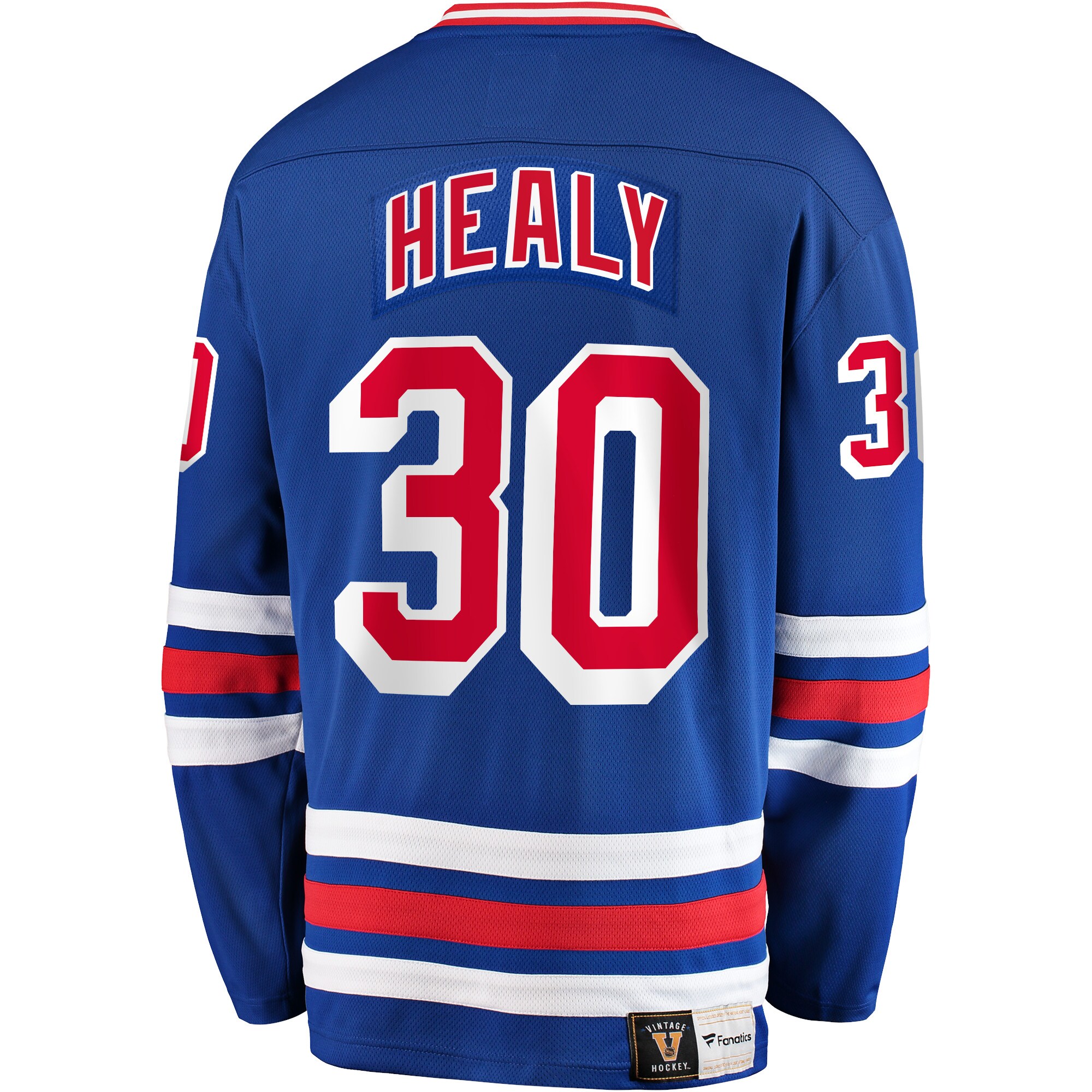 Glenn Healy New York Rangers Fanatics Premier Breakaway Retired Player Jersey - Blue