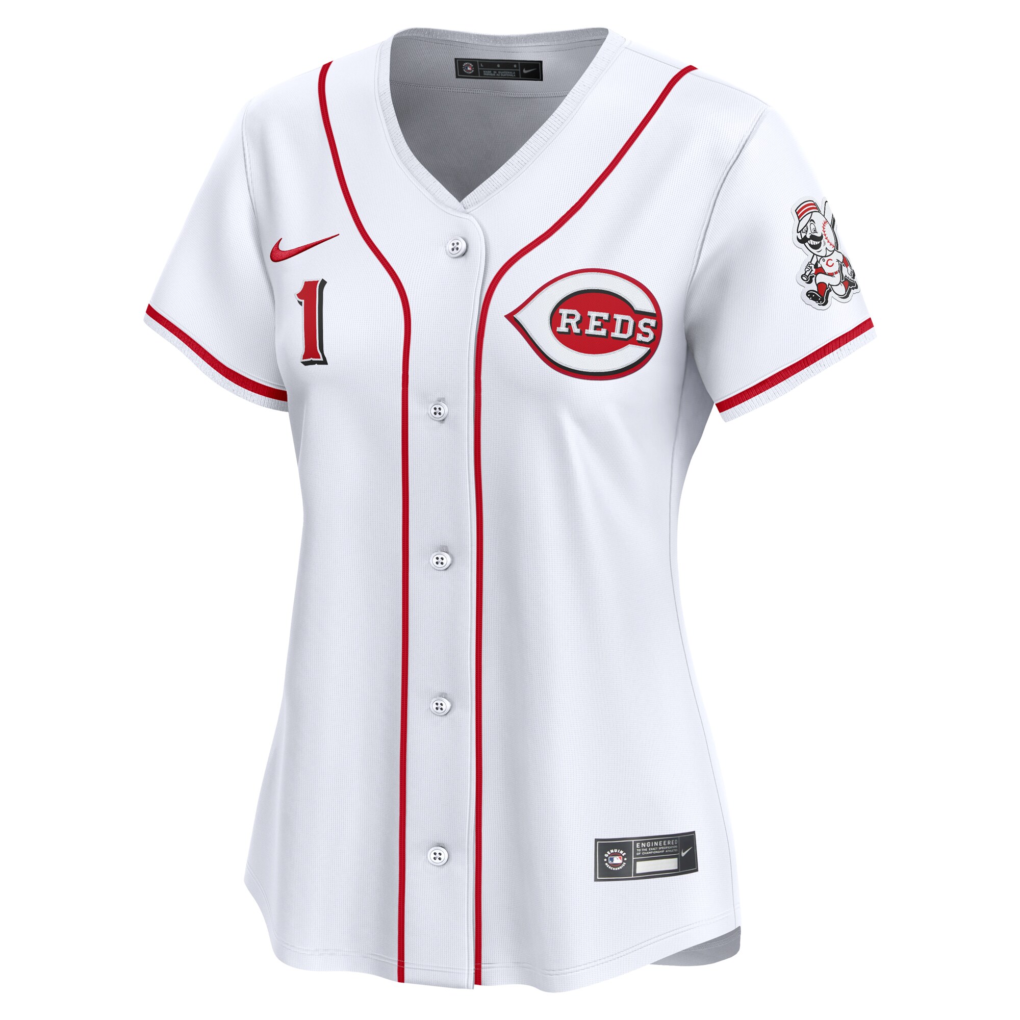 Cincinnati Reds  Women's #1 Mom Home Limited Jersey - White