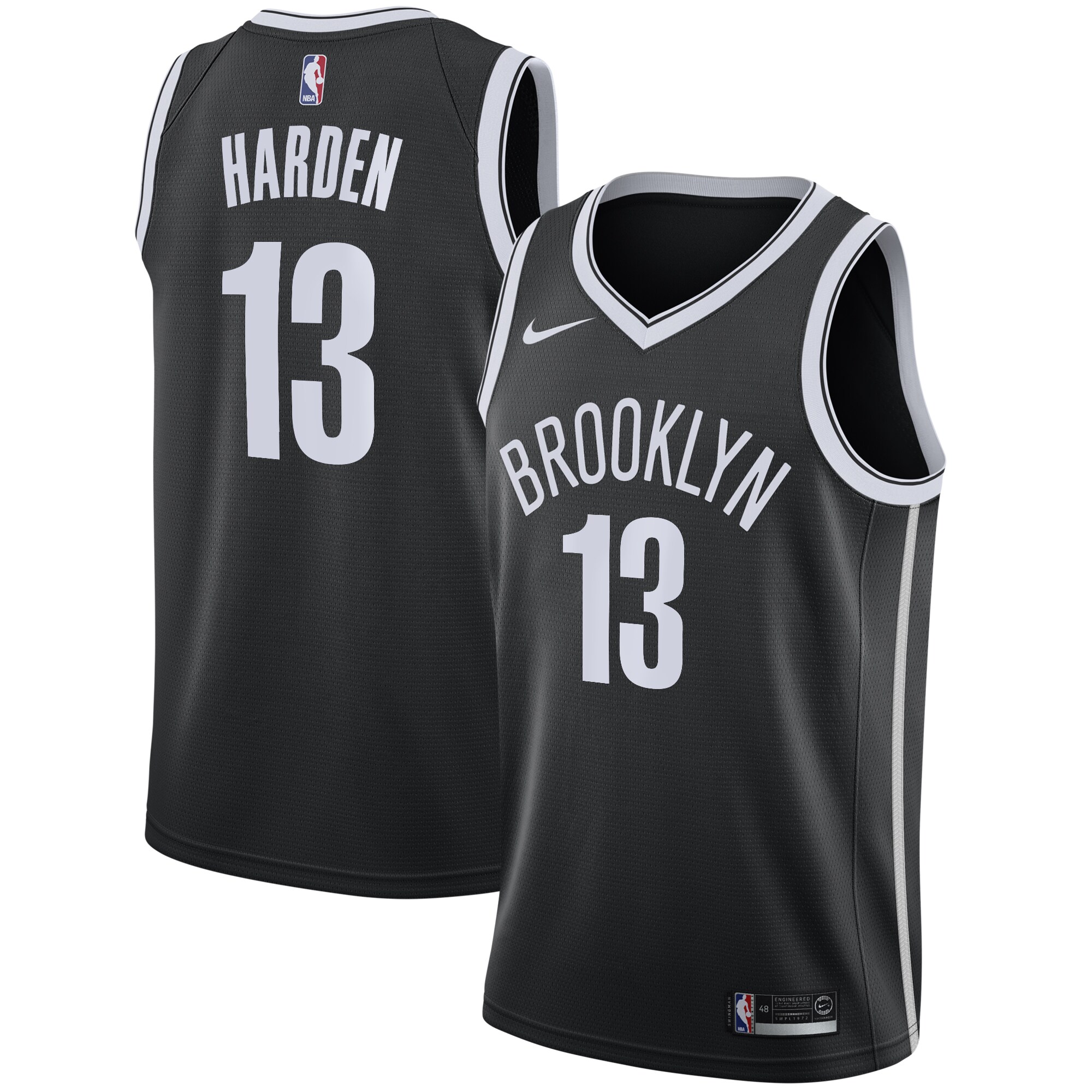 James Harden Brooklyn Nets 2020\/21 Swingman Jersey Black - Icon Edition