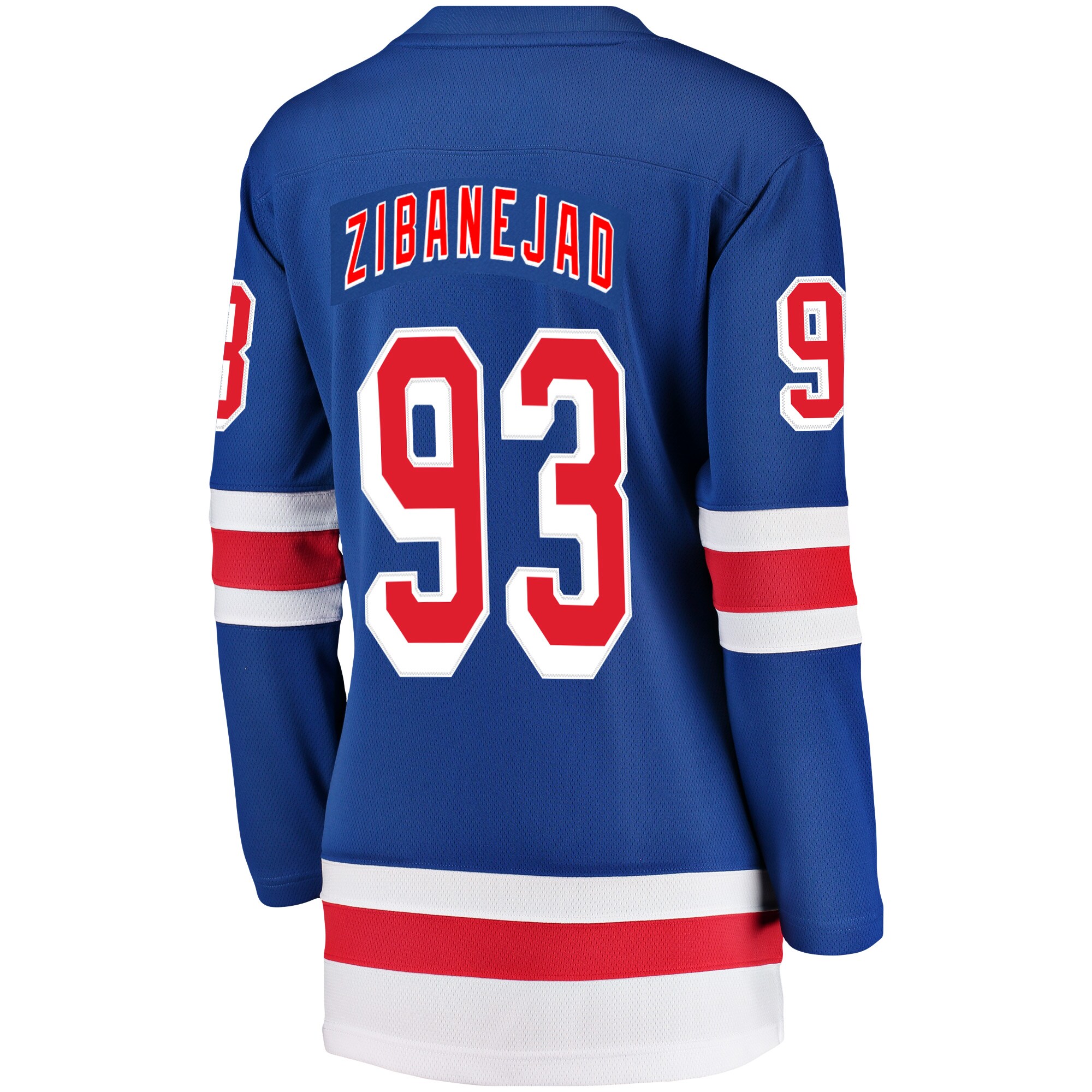 Mika Zibanejad New York Rangers Fanatics Women's Breakaway Player Jersey - Blue