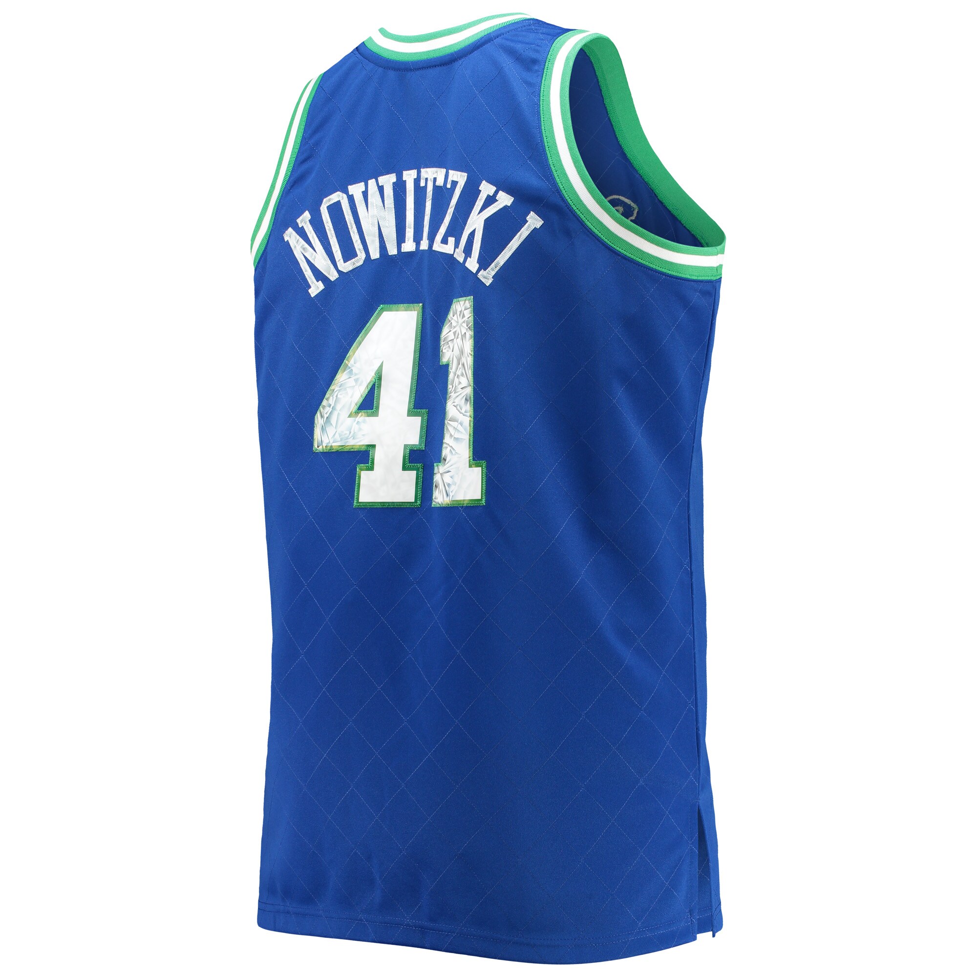Dirk Nowitzki Dallas Mavericks Mitchell & Ness Big & Tall 1998\/99 NBA 75th Anniversary Diamond Swingman Jersey - Blue