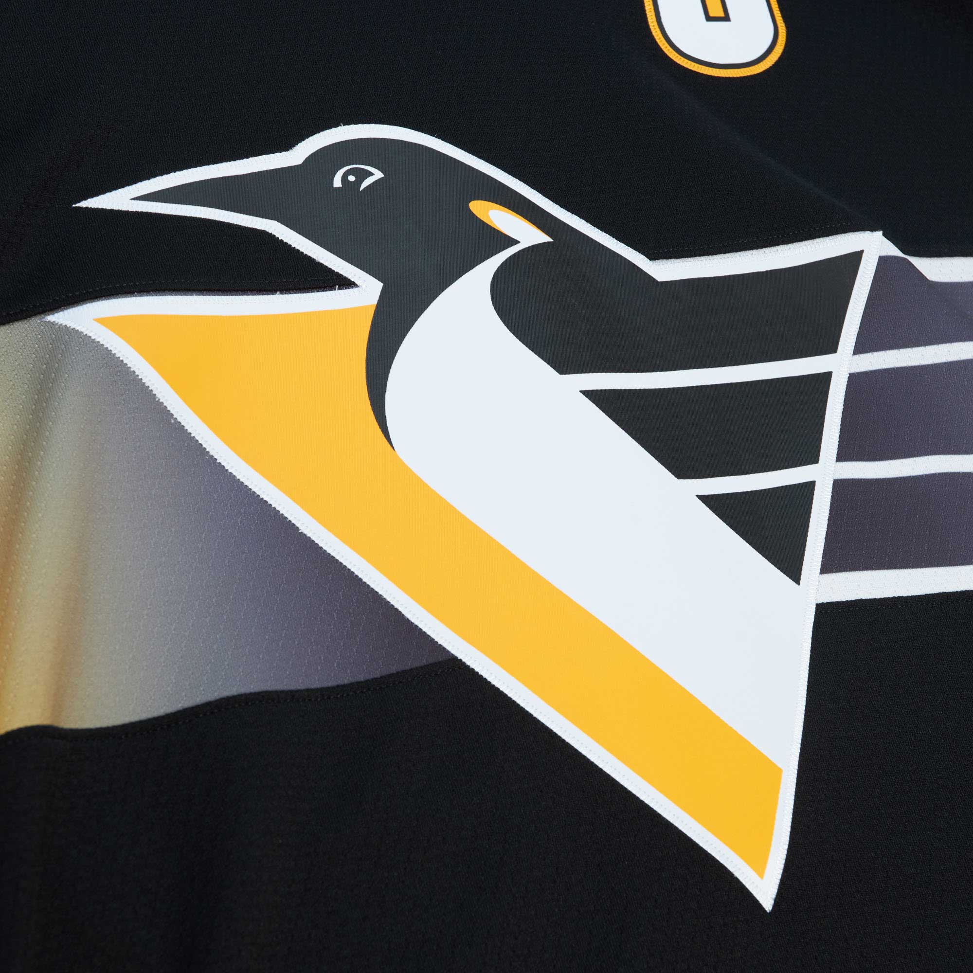 Mario Lemieux Pittsburgh Penguins Mitchell & Ness Captain's Patch 1996\/97 Blue Line Player Jersey - Black