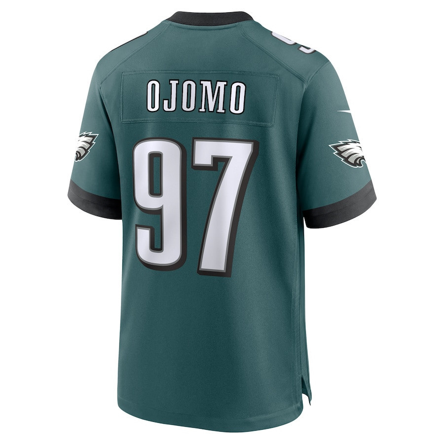 Moro Ojomo #97 Philadelphia Eagles Super Bowl LIX Jersey - Men's - Midnight Green