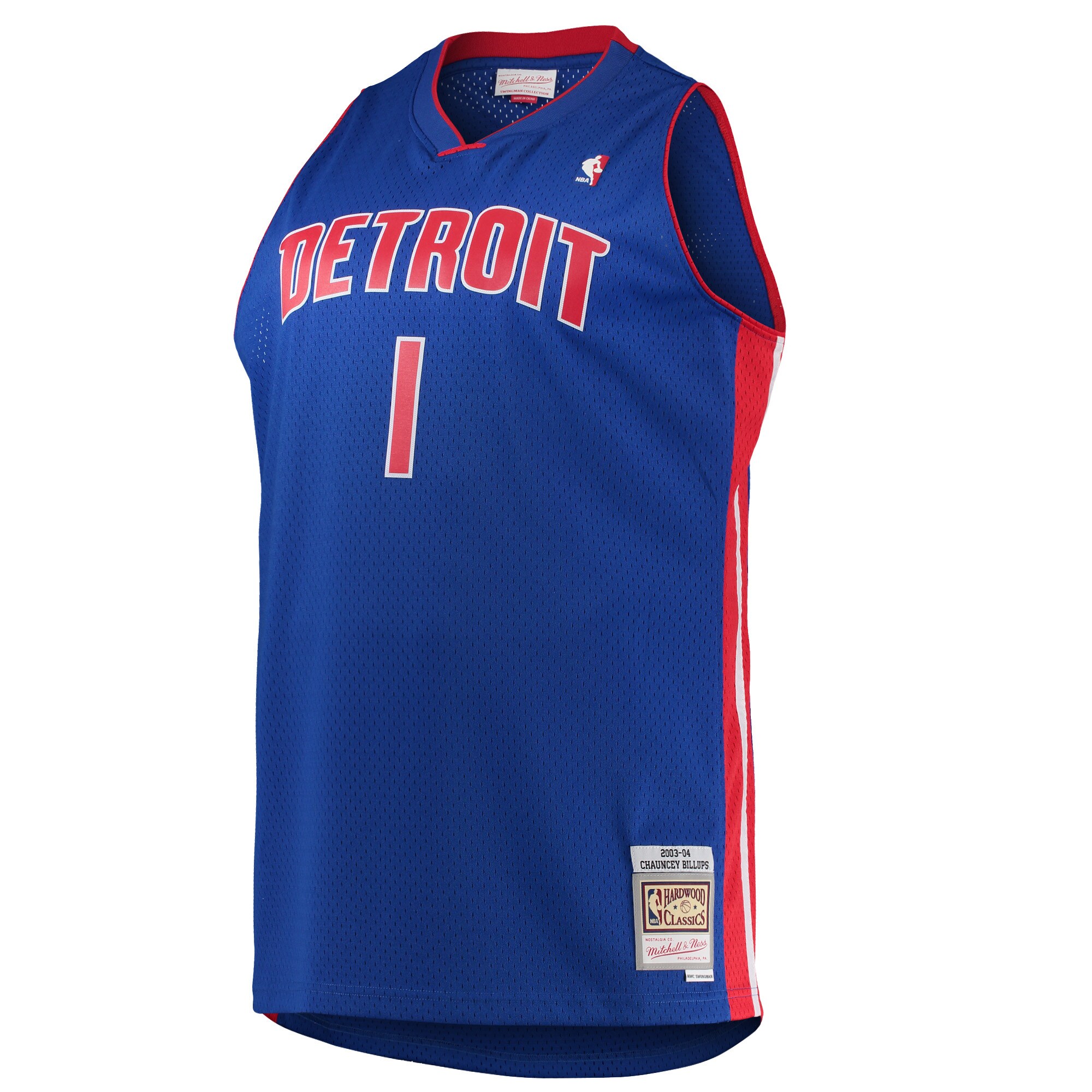 Chauncey Billups Detroit Pistons Mitchell & Ness 2003\/04 Big & Tall Hardwood Classics Swingman Jersey - Blue