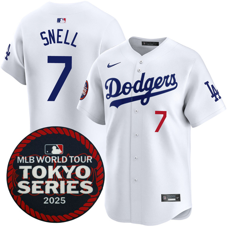 Blake Snell Los Angeles Dodgers Home 2025 Tokyo Series Jersey