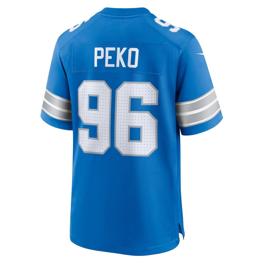 Kyle Peko #96 Detroit Lions Super Bowl LIX Jersey - Men's - Blue