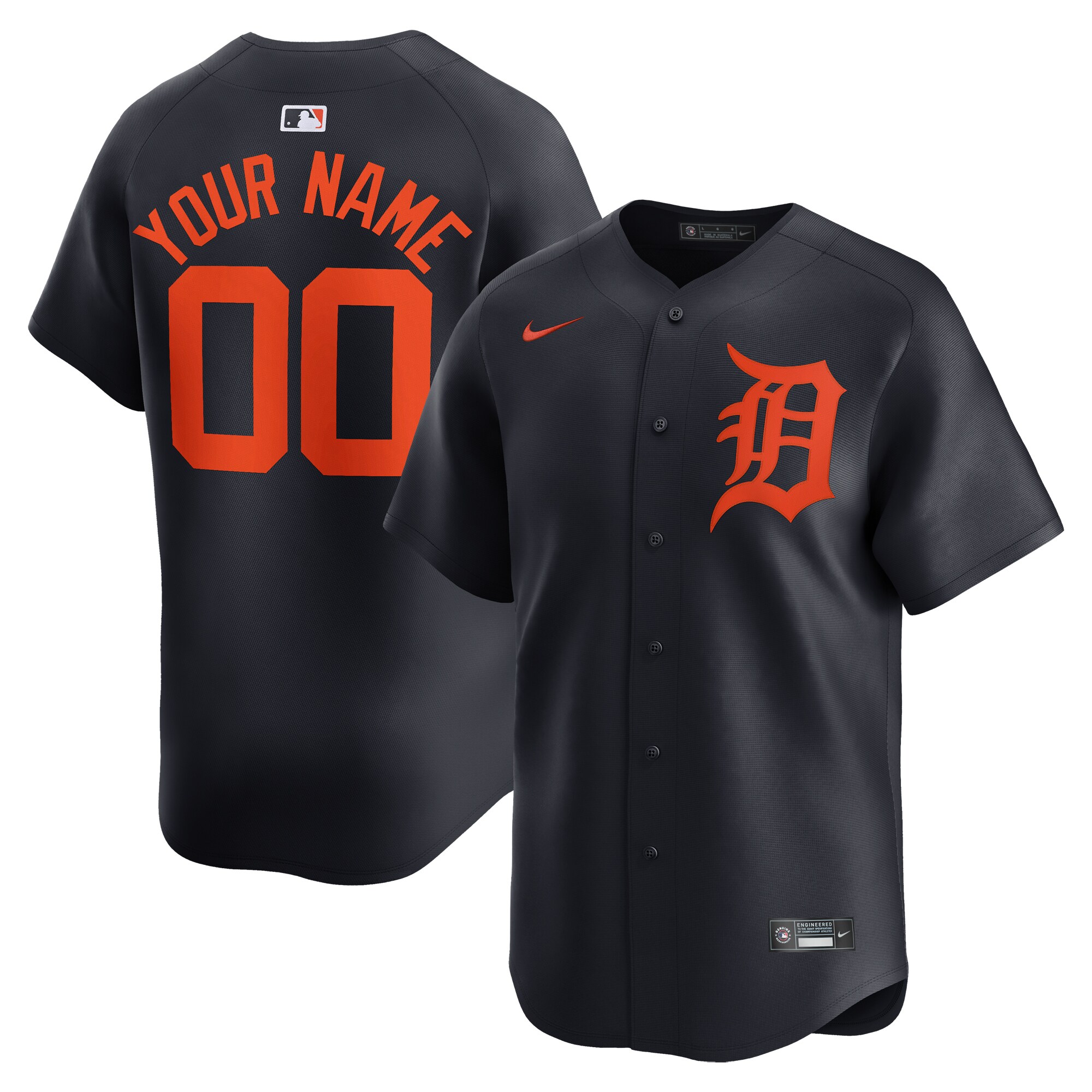 Detroit Tigers   Alternate Limited Custom Jersey Navy