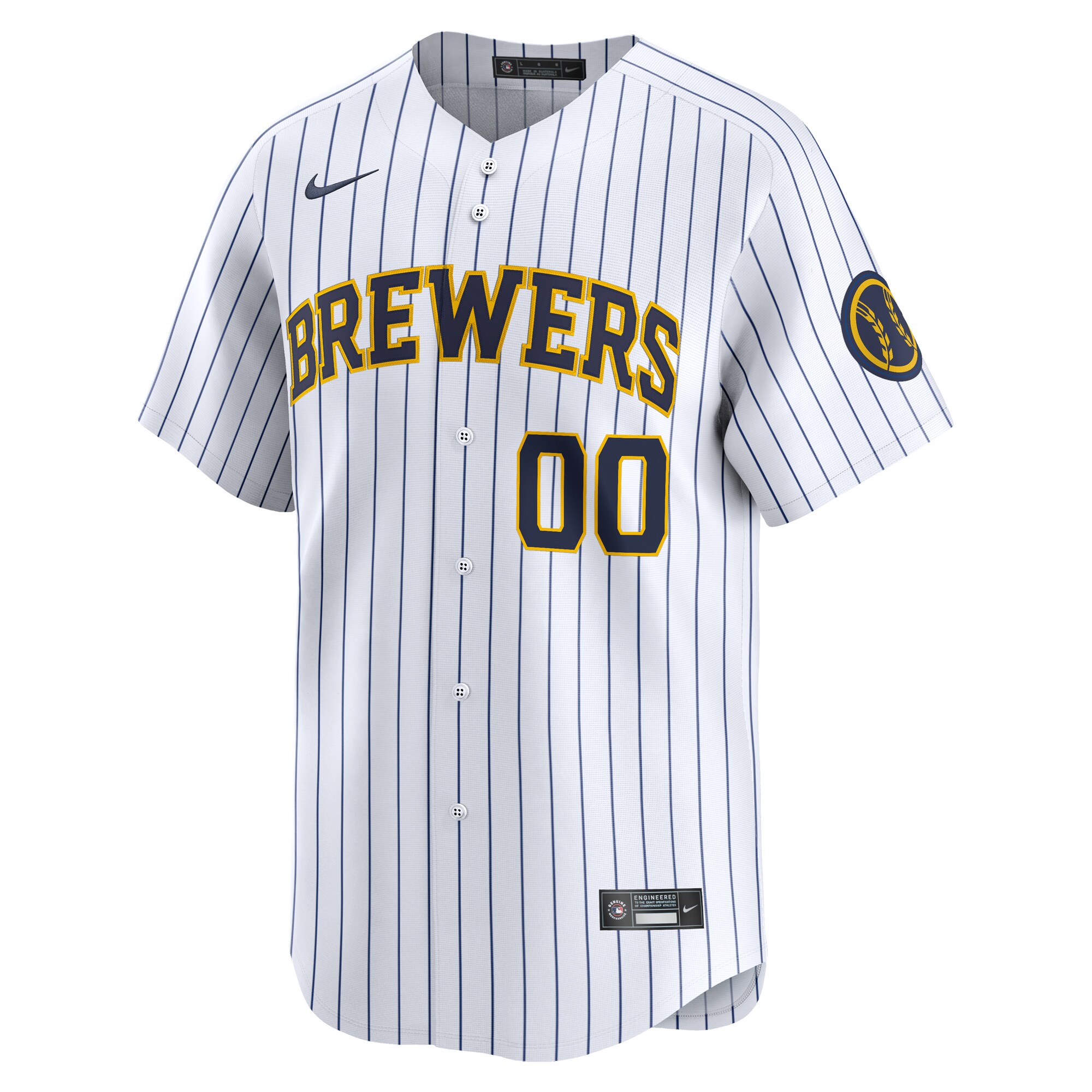 Milwaukee Brewers   Alternate Limited Custom Jersey White