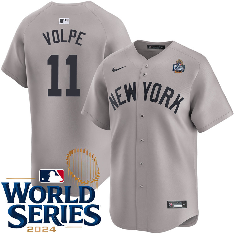 Anthony Volpe New York Yankees Road Limited World Series Jersey