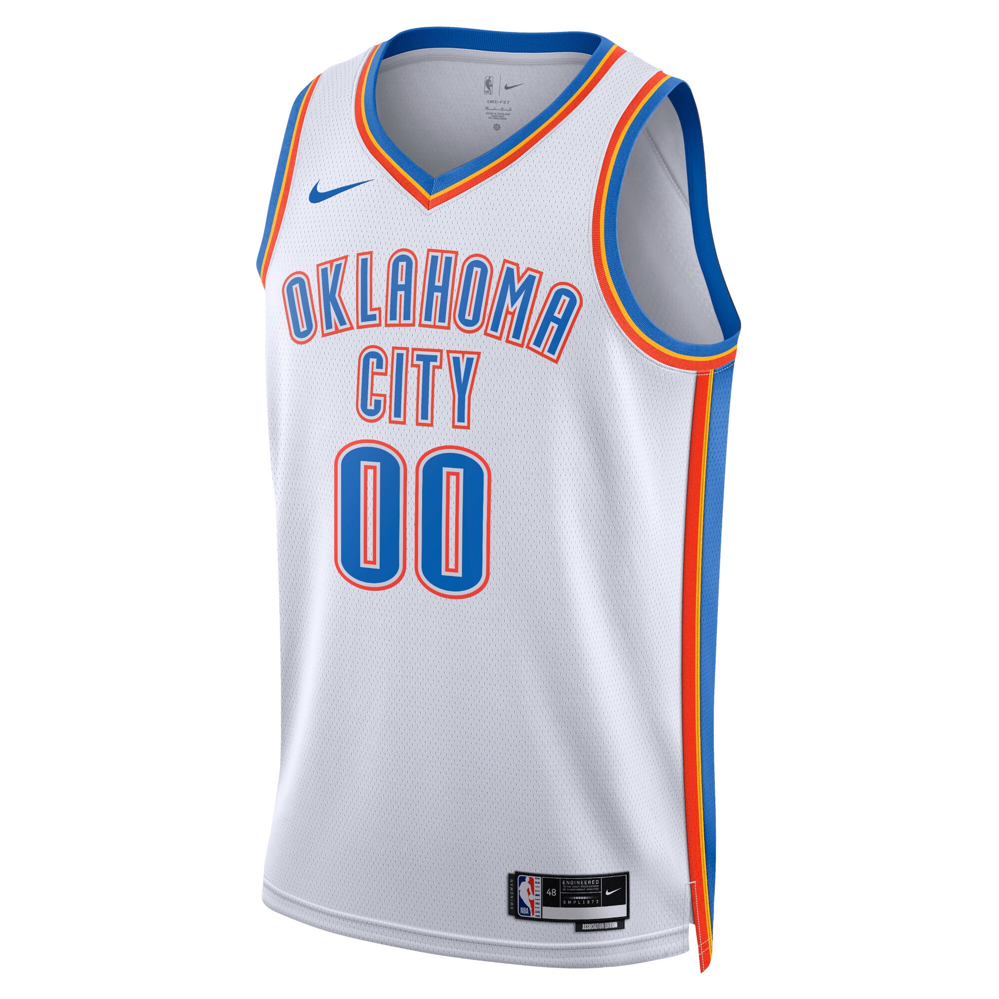 Oklahoma City Thunder Unisex Swingman Custom Jersey White - Association Edition