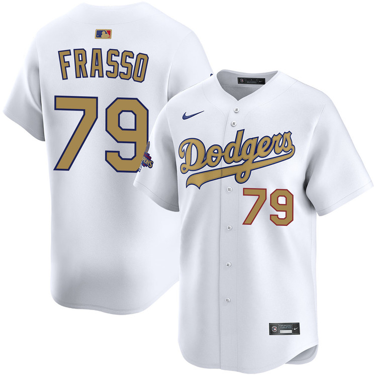 Nick Frasso Los Angeles Dodgers Home 2025 Gold Collection Limited Jersey