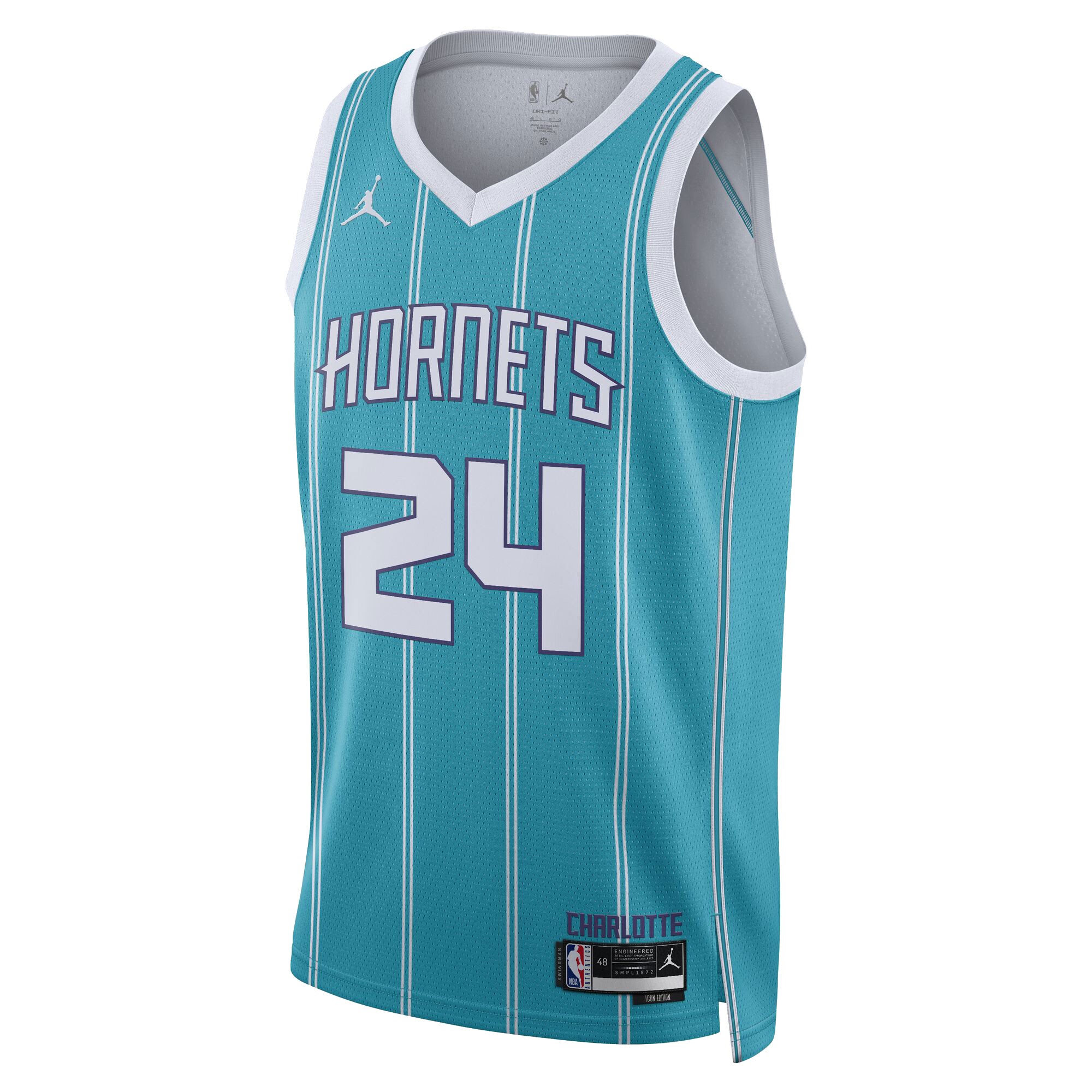 Brandon Miller Charlotte Hornets Unisex NBA Draft Swingman Jersey - Icon Edition - Teal