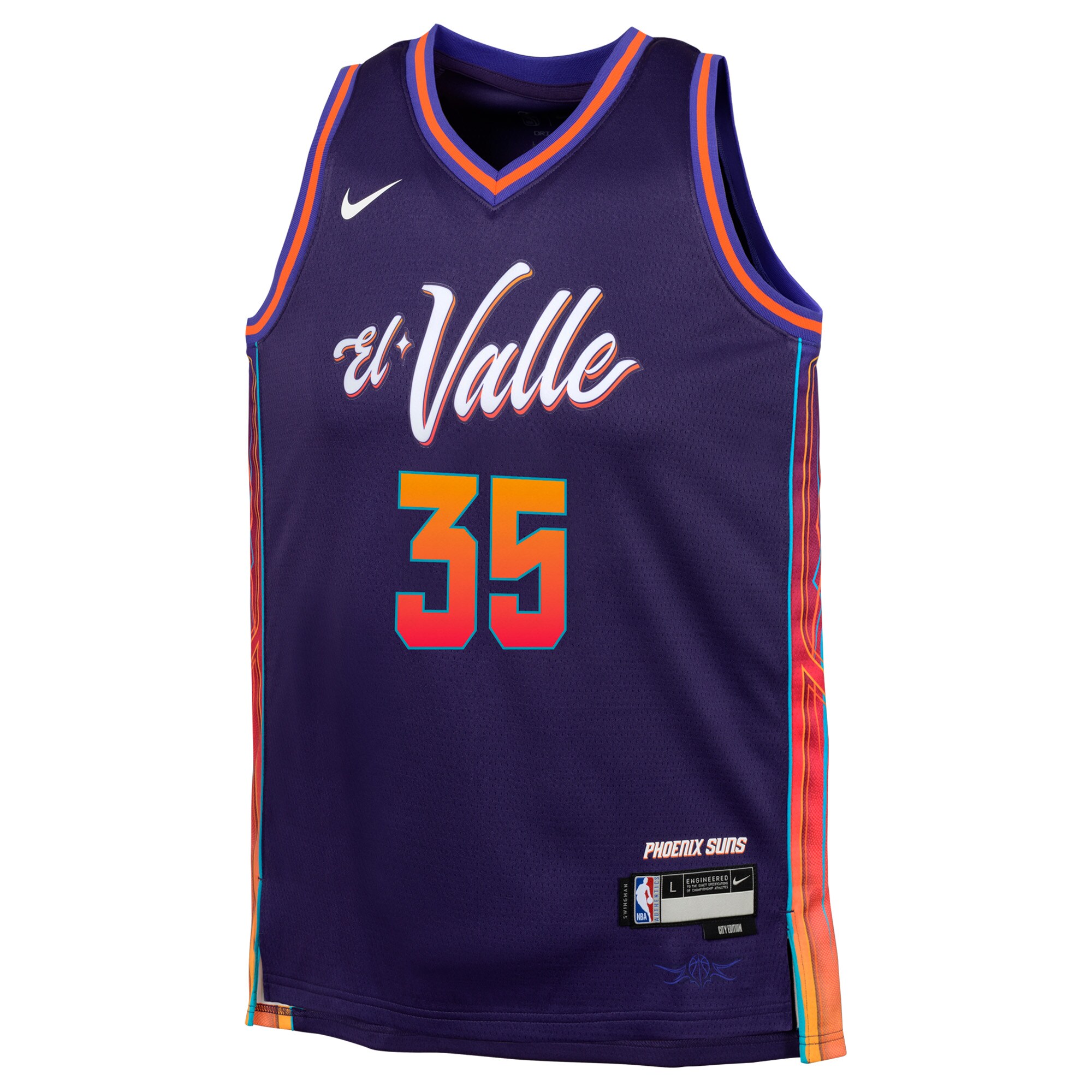 Kevin Durant Phoenix Suns Youth Swingman Replica Jersey - City Edition - Purple