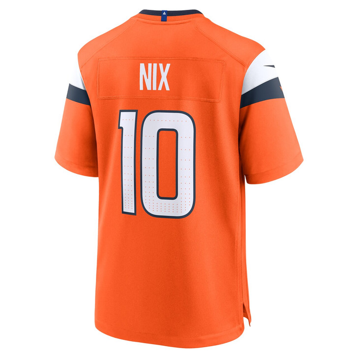Bo Nix Denver Broncos 2024 First Round Pick Player Game Jersey - Orange