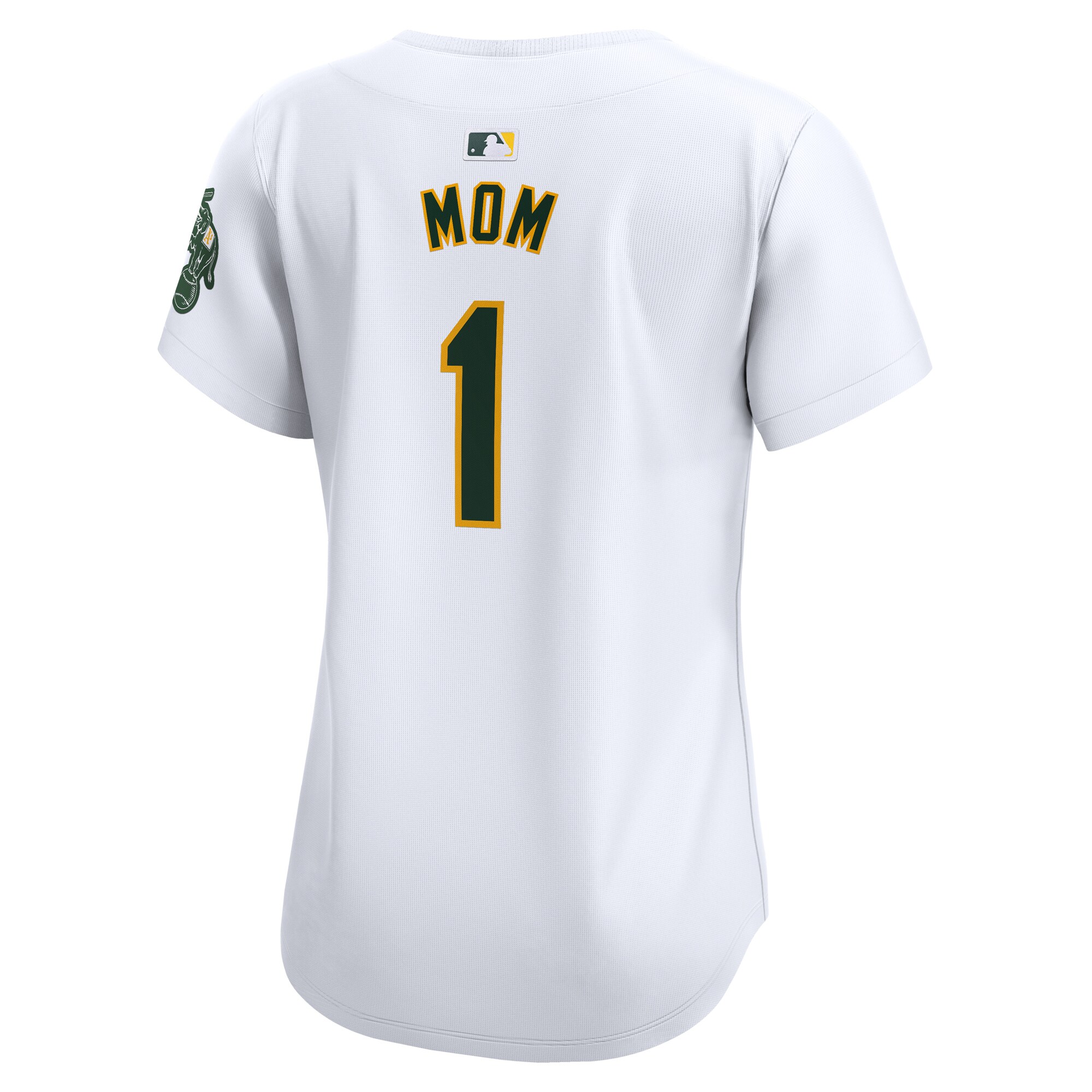 Oakland Athletics  Women's #1 Mom Home Limited Jersey - White