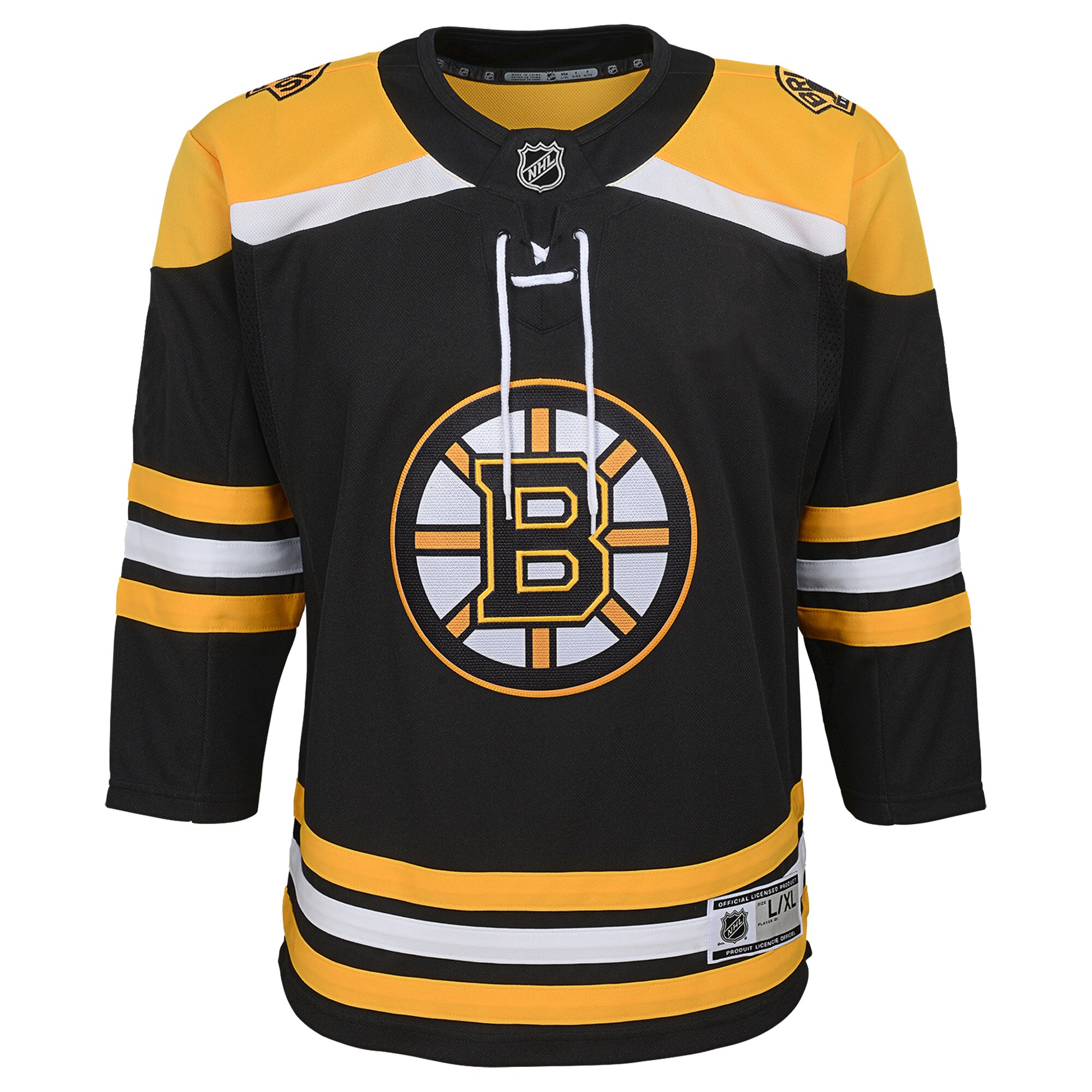 Boston Bruins Youth Home Blank Premier Jersey - Black