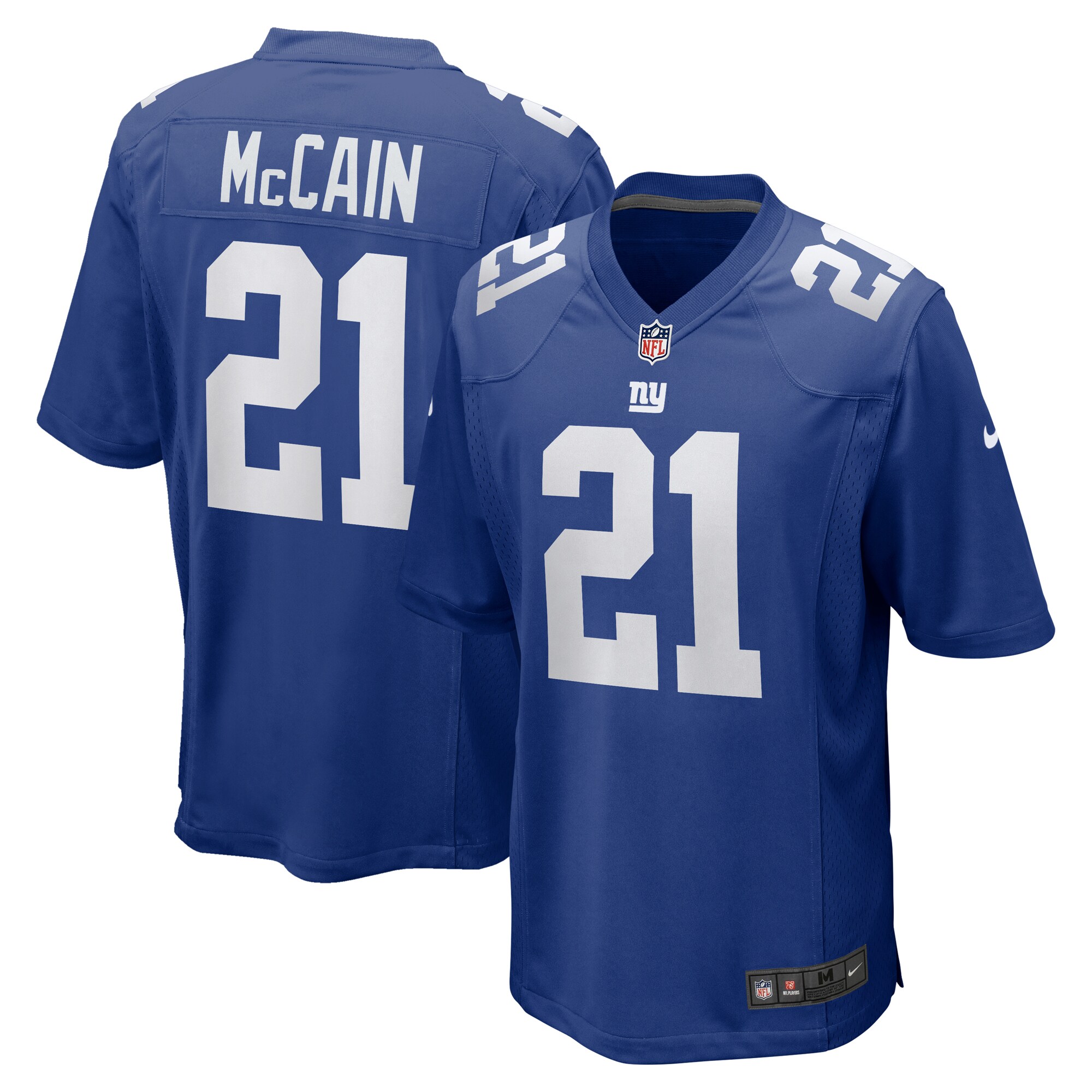 Bobby McCain New York Giants  Game Player Jersey - Royal