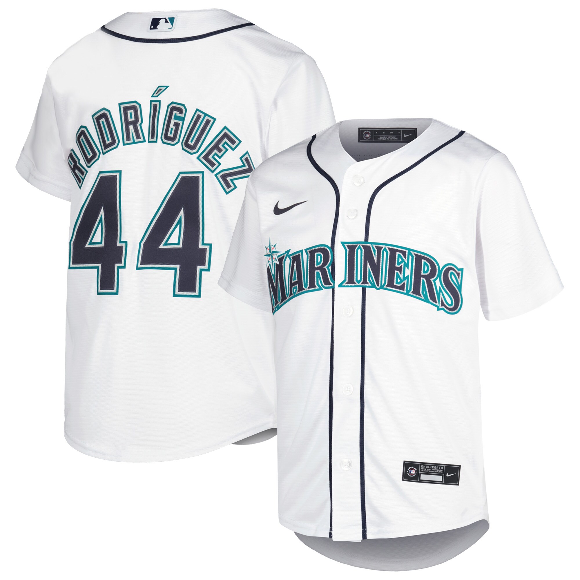 Julio Rodr\u00c3\u00adguez Seattle Mariners Youth Home Replica Player Jersey - White