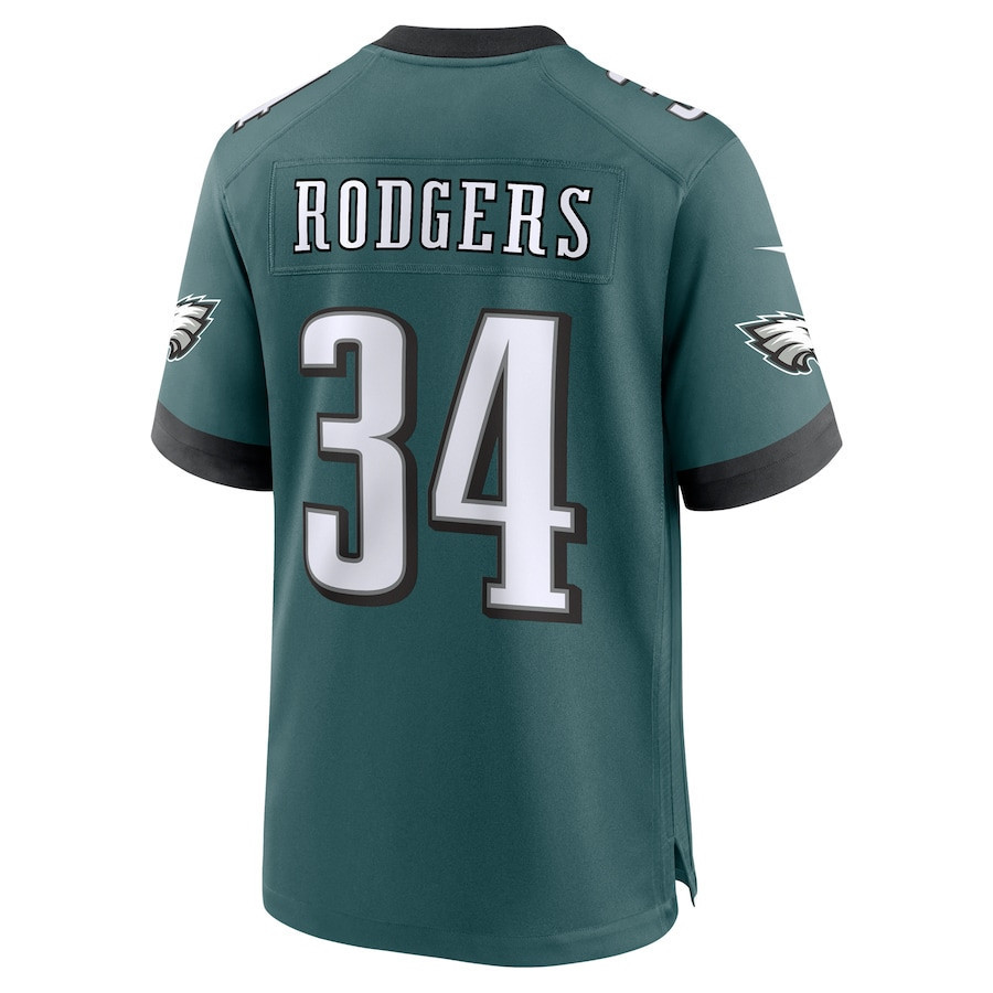 Isaiah Rodgers #34 Philadelphia Eagles Super Bowl LIX Jersey - Men's - Midnight Green