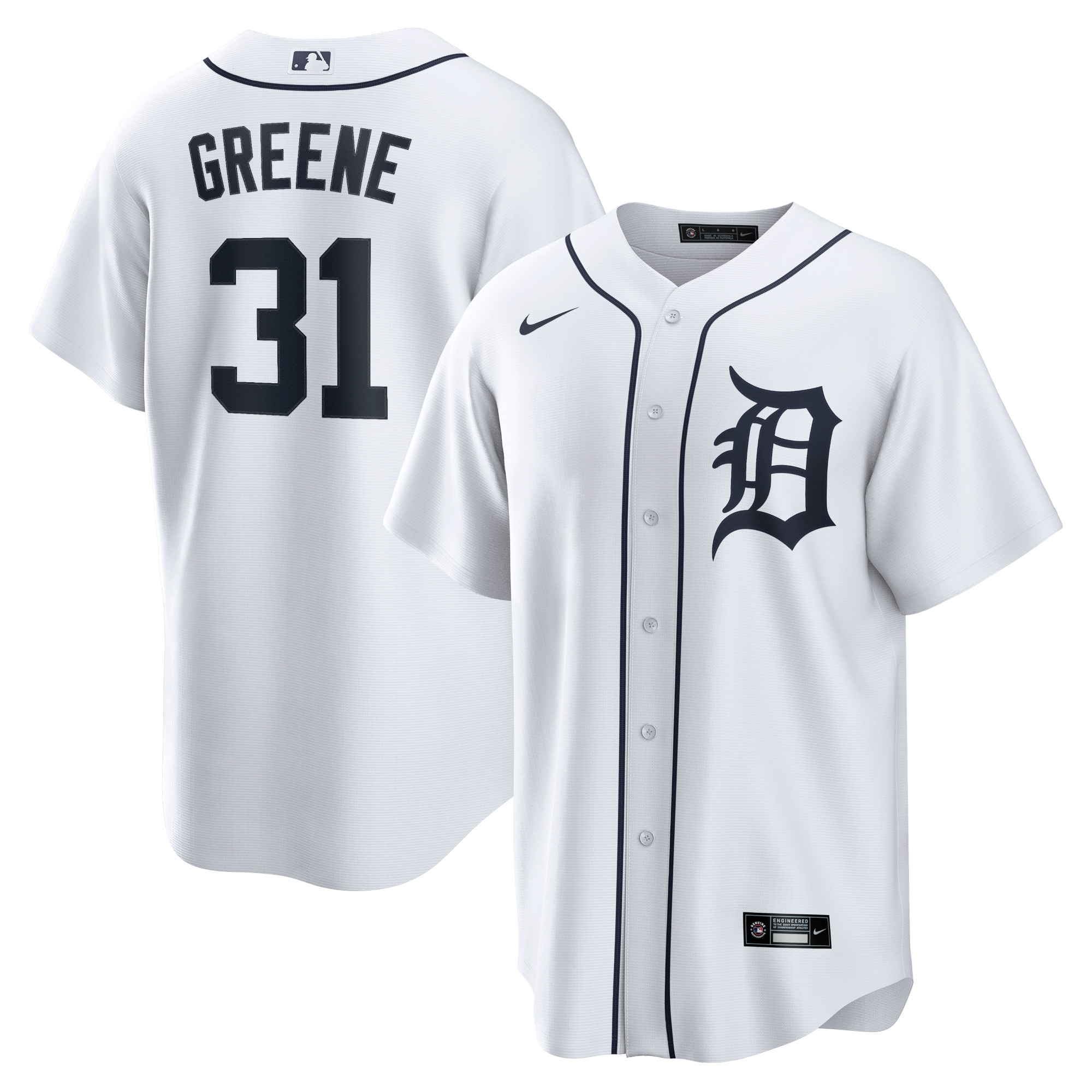 Riley Greene Detroit Tigers  Replica Player Jersey - White