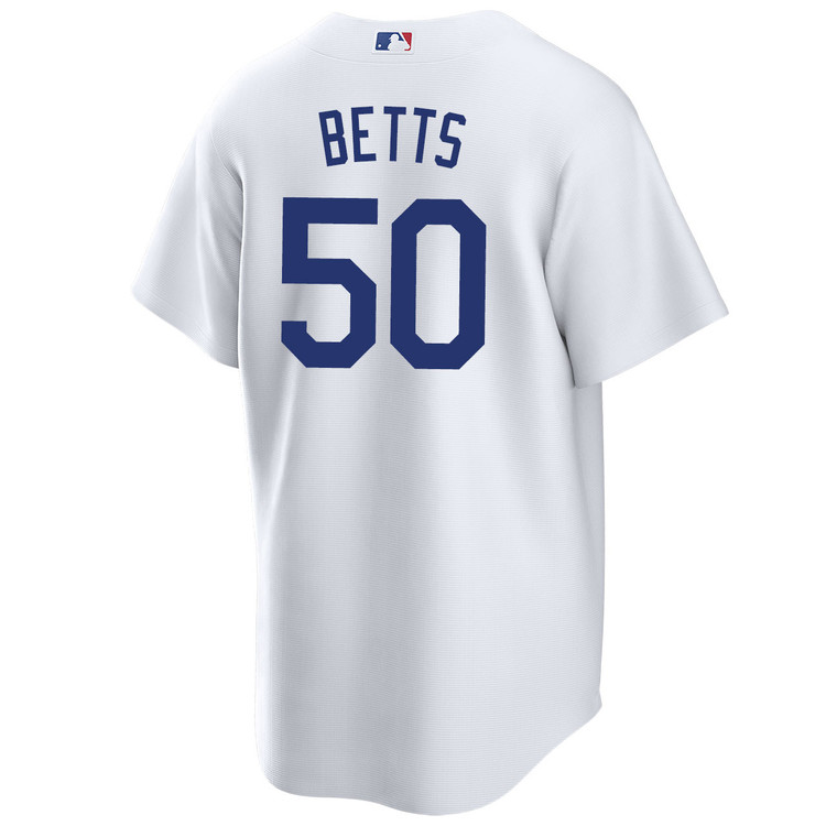 Mookie Betts Los Angeles Dodgers Youth Home World Series Jersey