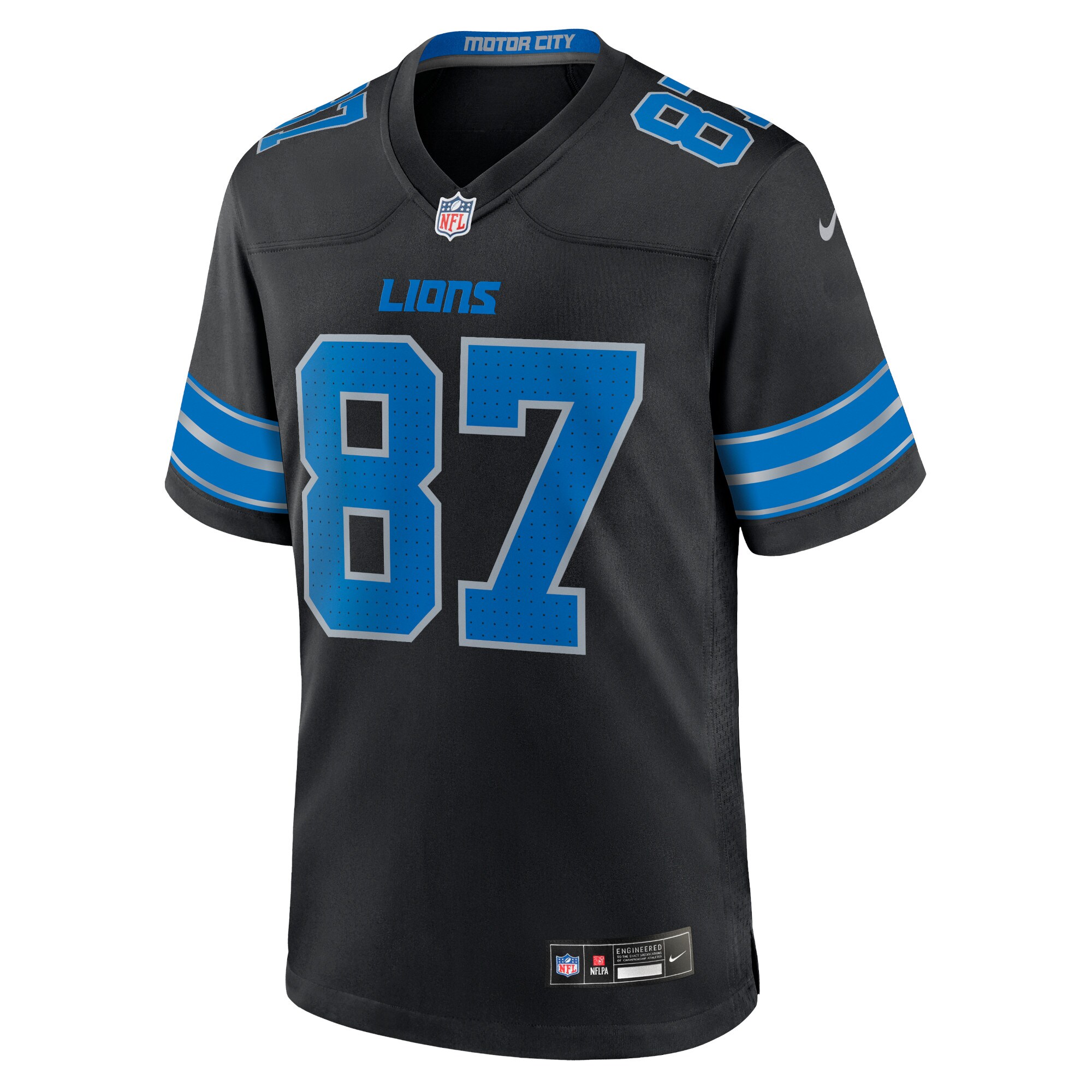 Sam LaPorta Detroit Lions  2nd Alternate Game Jersey - Black