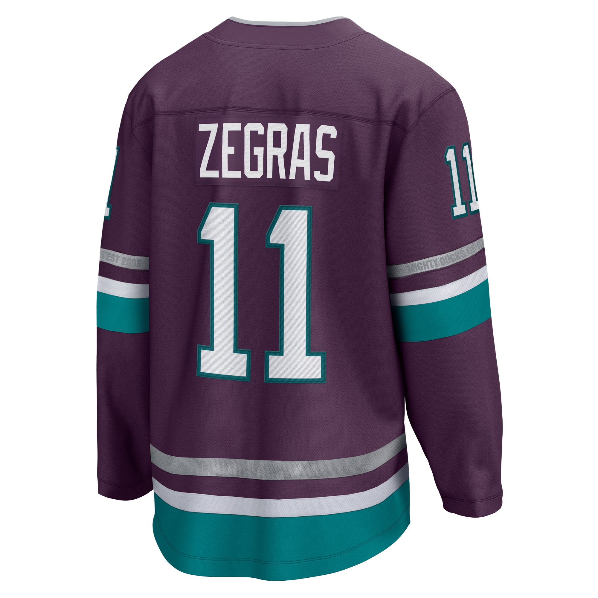 Trevor Zegras Anaheim Ducks Fanatics 30th Anniversary Premier Breakaway Jersey - Purple
