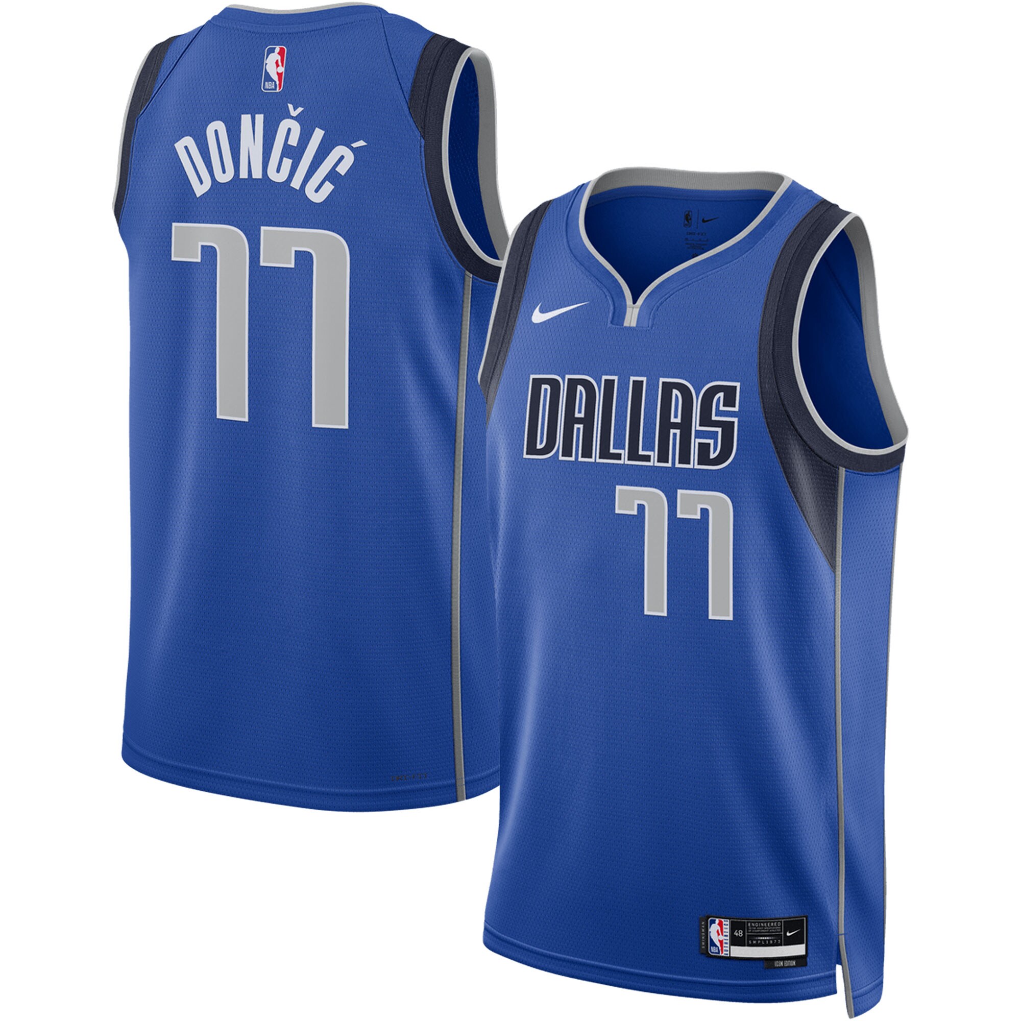 Luka Don\u00c4\u008di\u00c4\u2021 Dallas Mavericks Unisex Swingman Jersey - Icon Edition - Blue