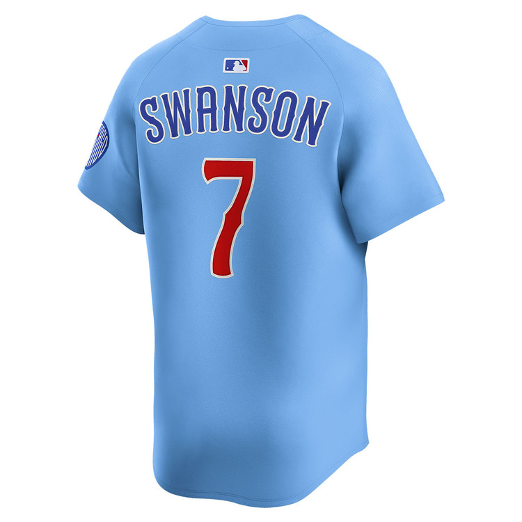 Dansby Swanson Chicago Cubs Youth Blues Alternate Limited Jersey
