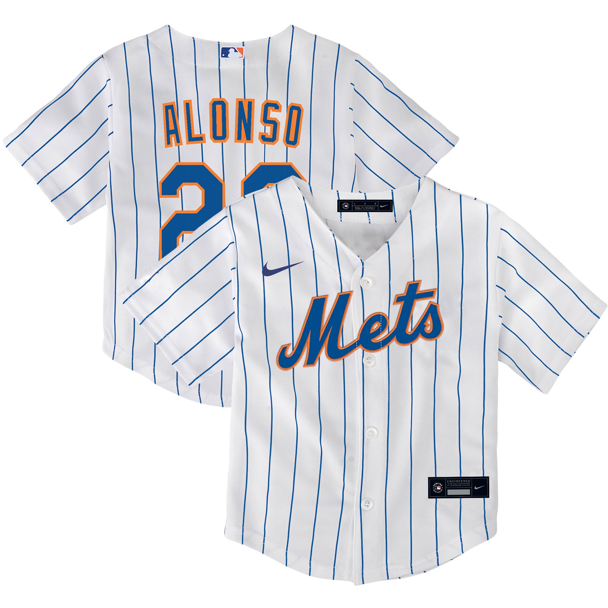 Pete Alonso New York Mets  Toddler Home Replica Player Jersey - White