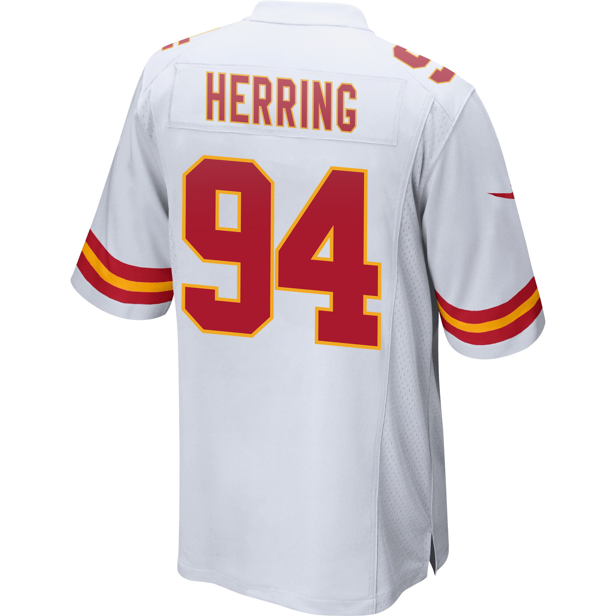 Malik Herring 94 Kansas City Chiefs Super Bowl LVII Champions Men Game Jersey - White