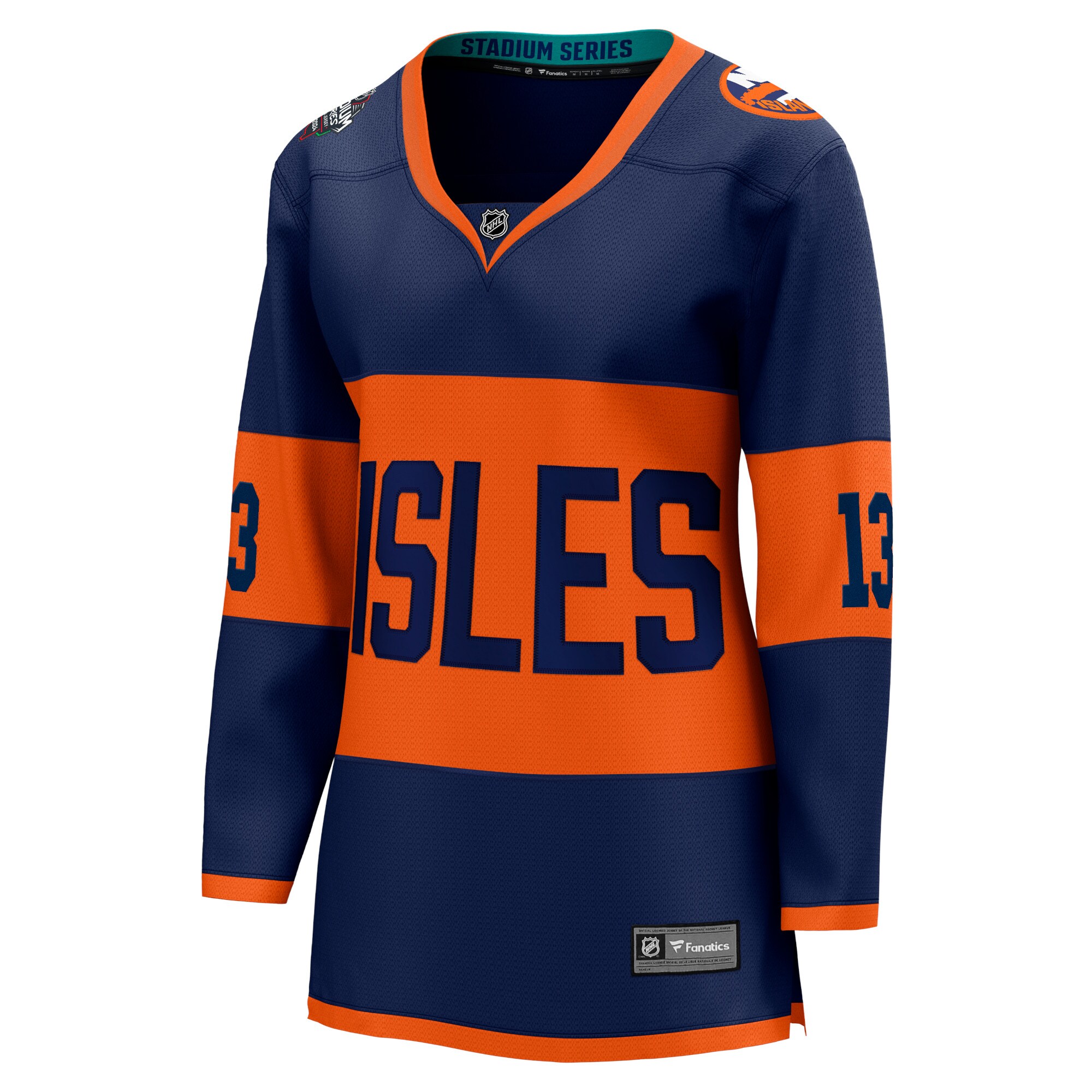 Mathew Barzal New York Islanders Fanatics Women's 2024 NHL Stadium Series Breakaway Player Jersey Navy