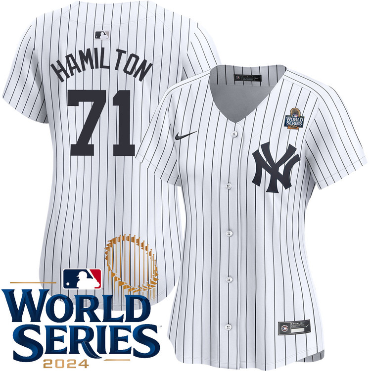 Ian Hamilton New York Yankees Women's Home Limited World Series Jersey