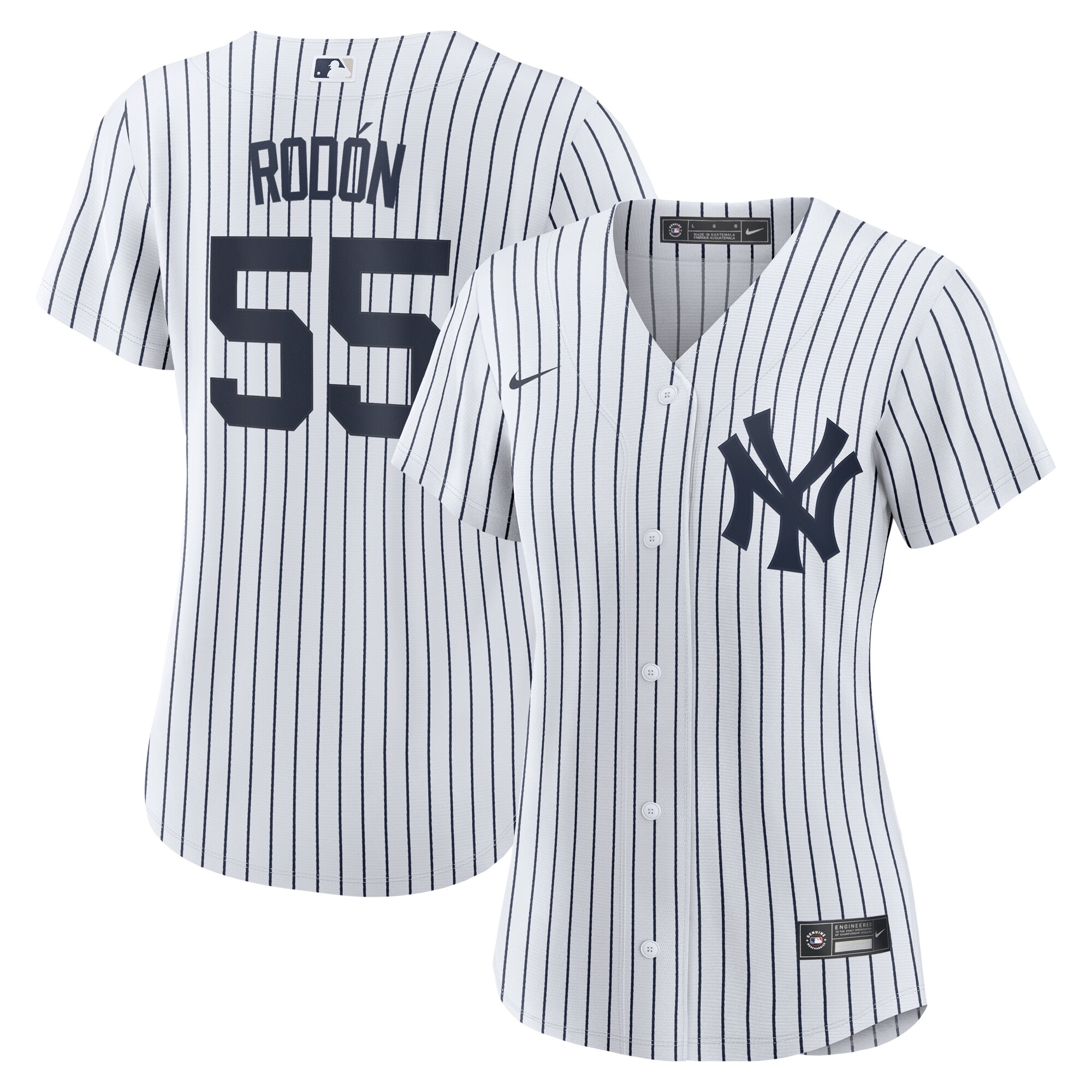 Carlos Rodon New York Yankees Women's Home Official Player Jersey - White\/Navy