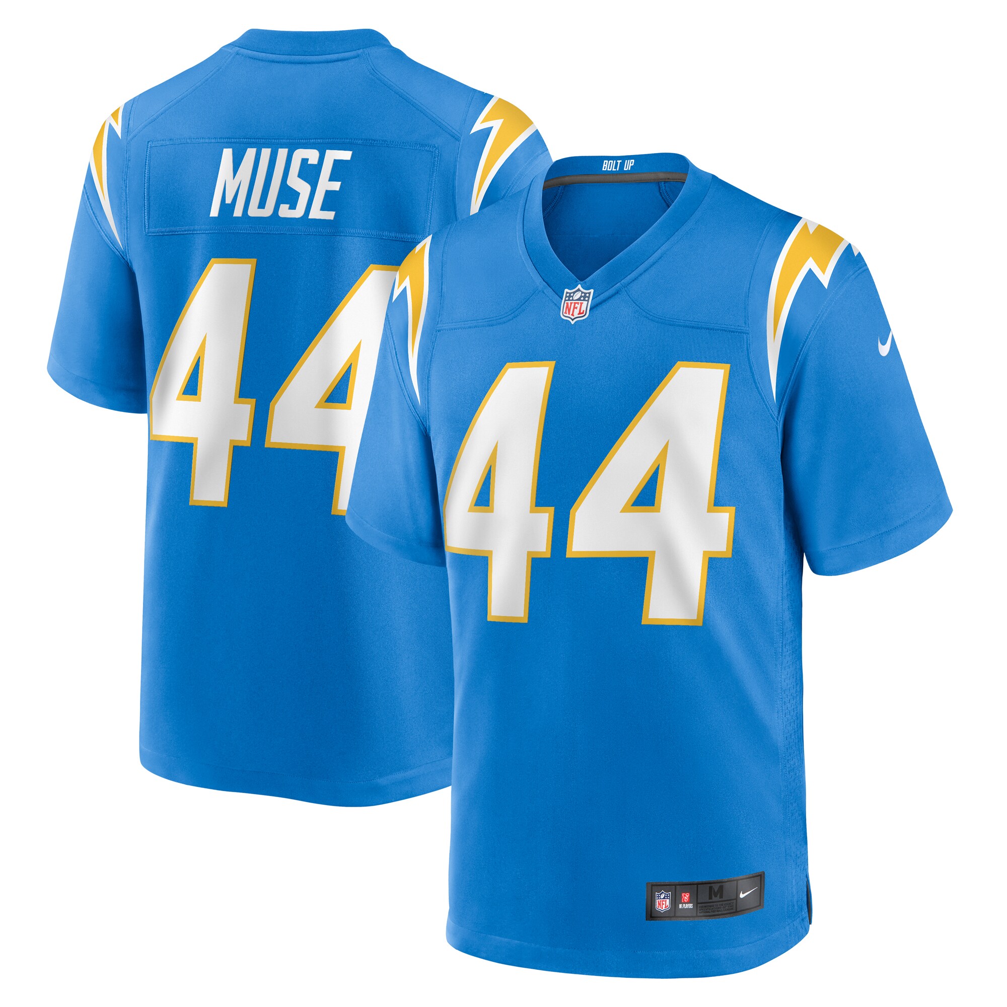Tanner Muse Los Angeles Chargers  Team Game Jersey -  Powder Blue