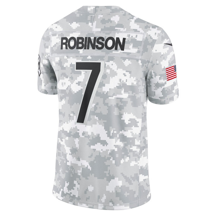 Bijan Robinson Atlanta Falcons 2024 Salute to Service Limited Jersey - Arctic Camo