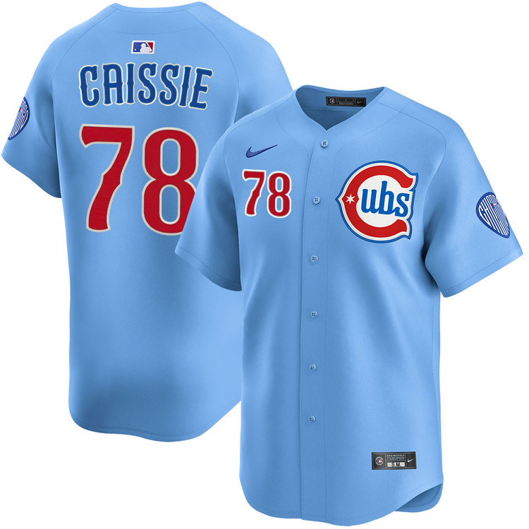 Owen Caissie Chicago Cubs Blues Alternate Limited Jersey