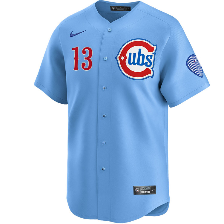 Kevin Alcántara Chicago Cubs Youth Blues Alternate Limited Jersey by NIKEÂ®