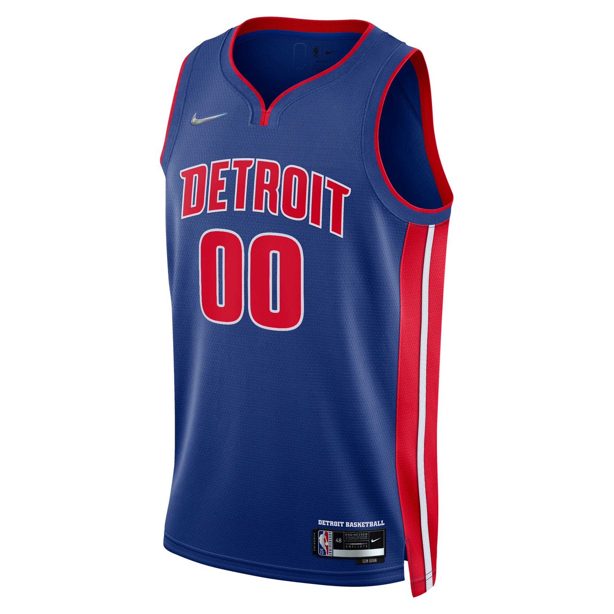 Detroit Pistons 2021\/22 Diamond Swingman Custom Jersey - Icon Edition - Blue