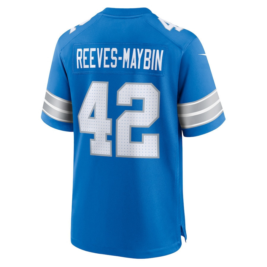Jalen Reeves-Maybin #42 Detroit Lions Super Bowl LIX Jersey - Men's - Blue