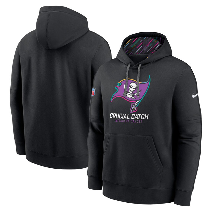 Tampa Bay Buccaneers 2024 Crucial Catch Club Pullover Hoodie - Black