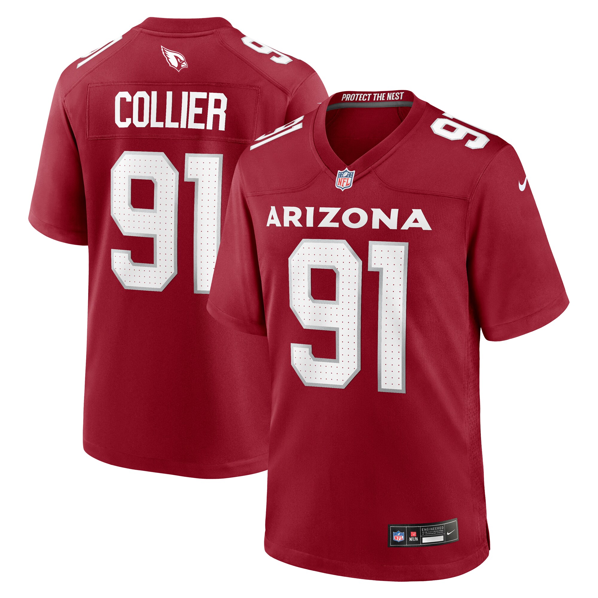L.J. Collier Arizona Cardinals  Game Player Jersey - Cardinal